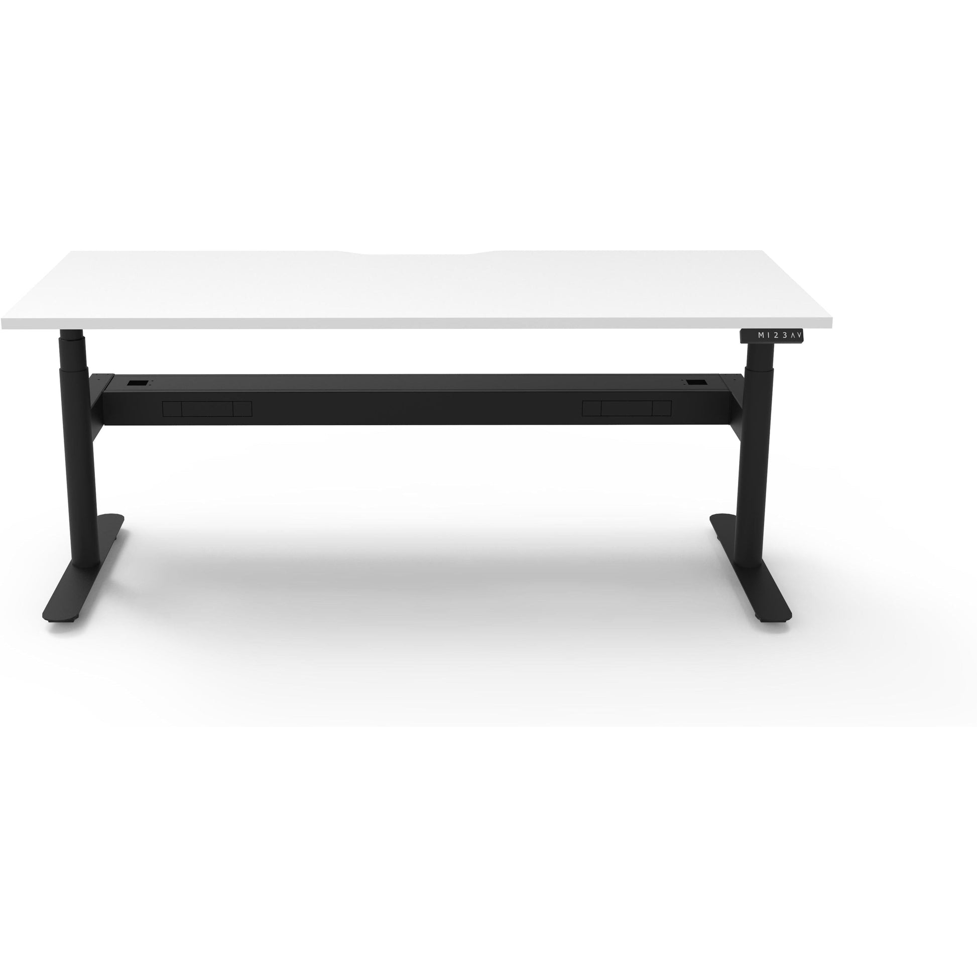 Eclipse (Round Legs) Electric Height Adjustable Single Sided Workstation