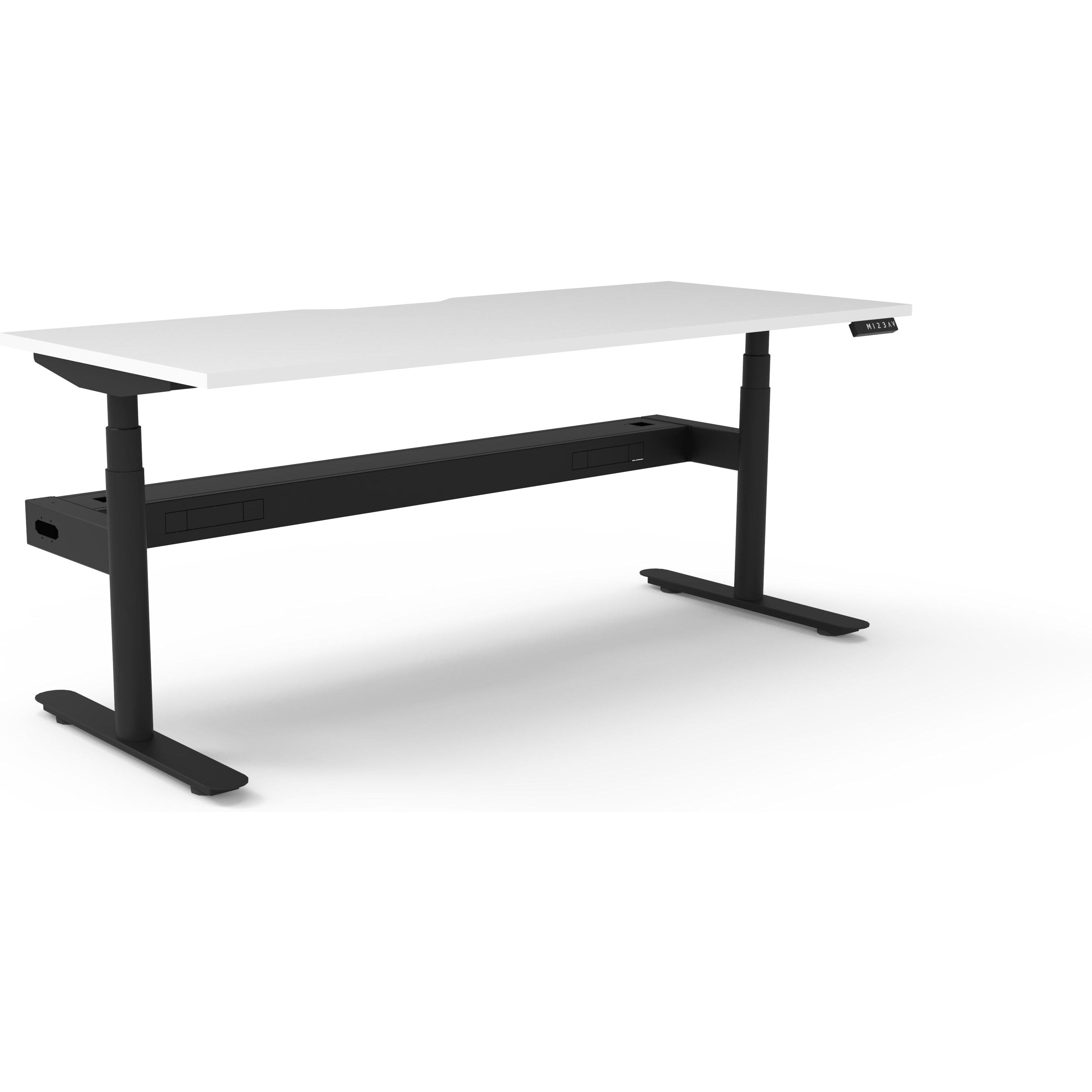 Eclipse (Round Legs) Electric Height Adjustable Single Sided Workstation