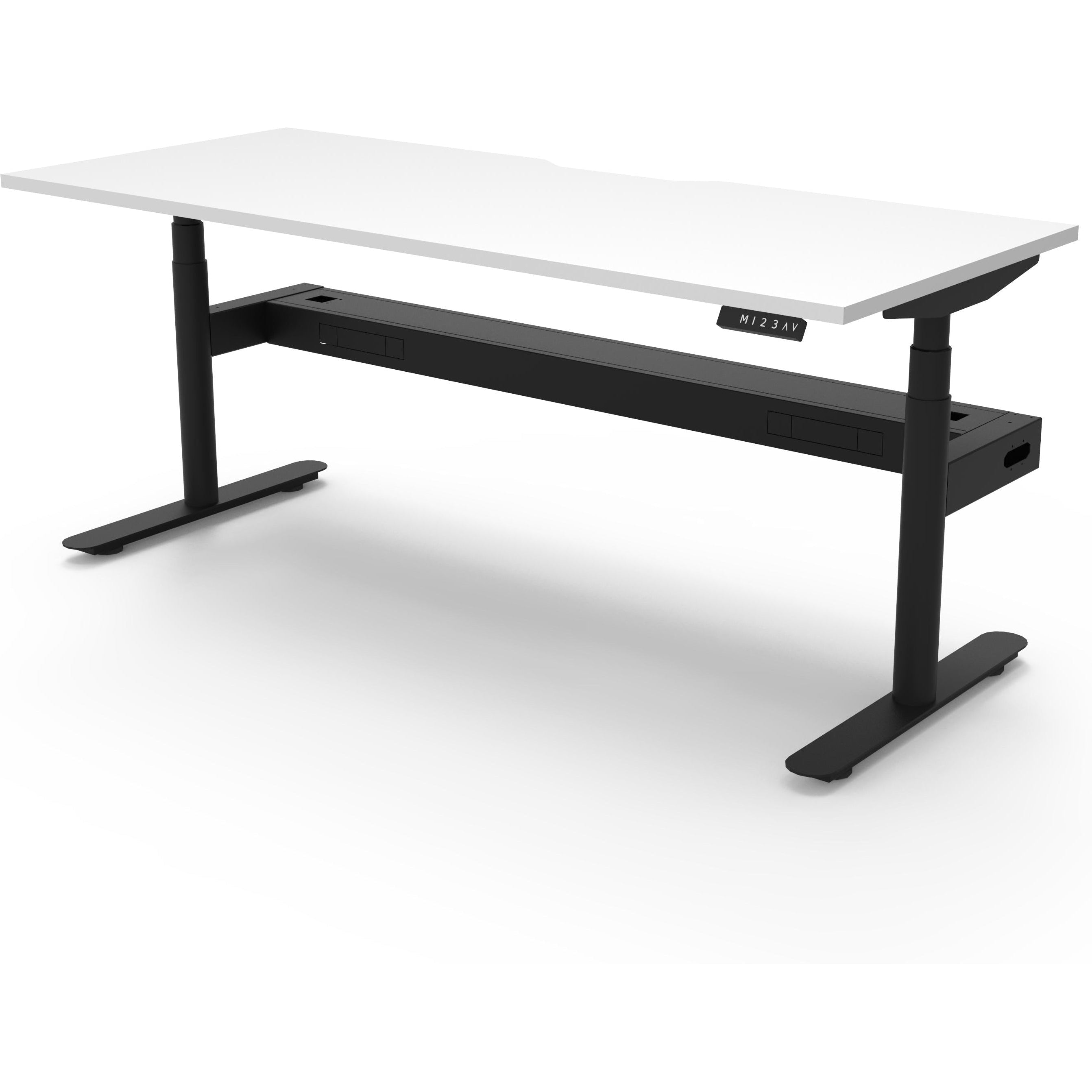 Eclipse (Round Legs) Electric Height Adjustable Single Sided Workstation