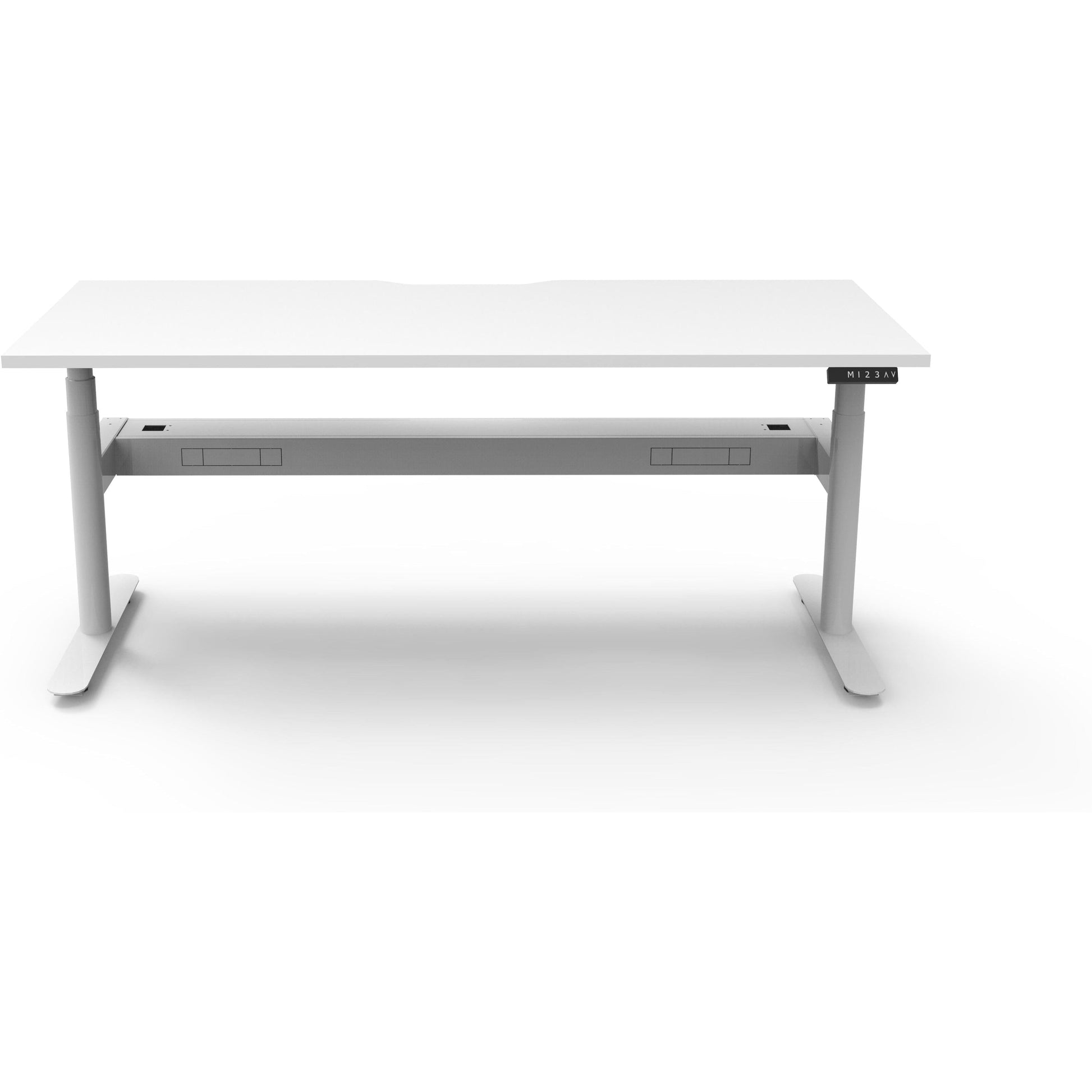 Eclipse (Round Legs) Electric Height Adjustable Single Sided Workstation