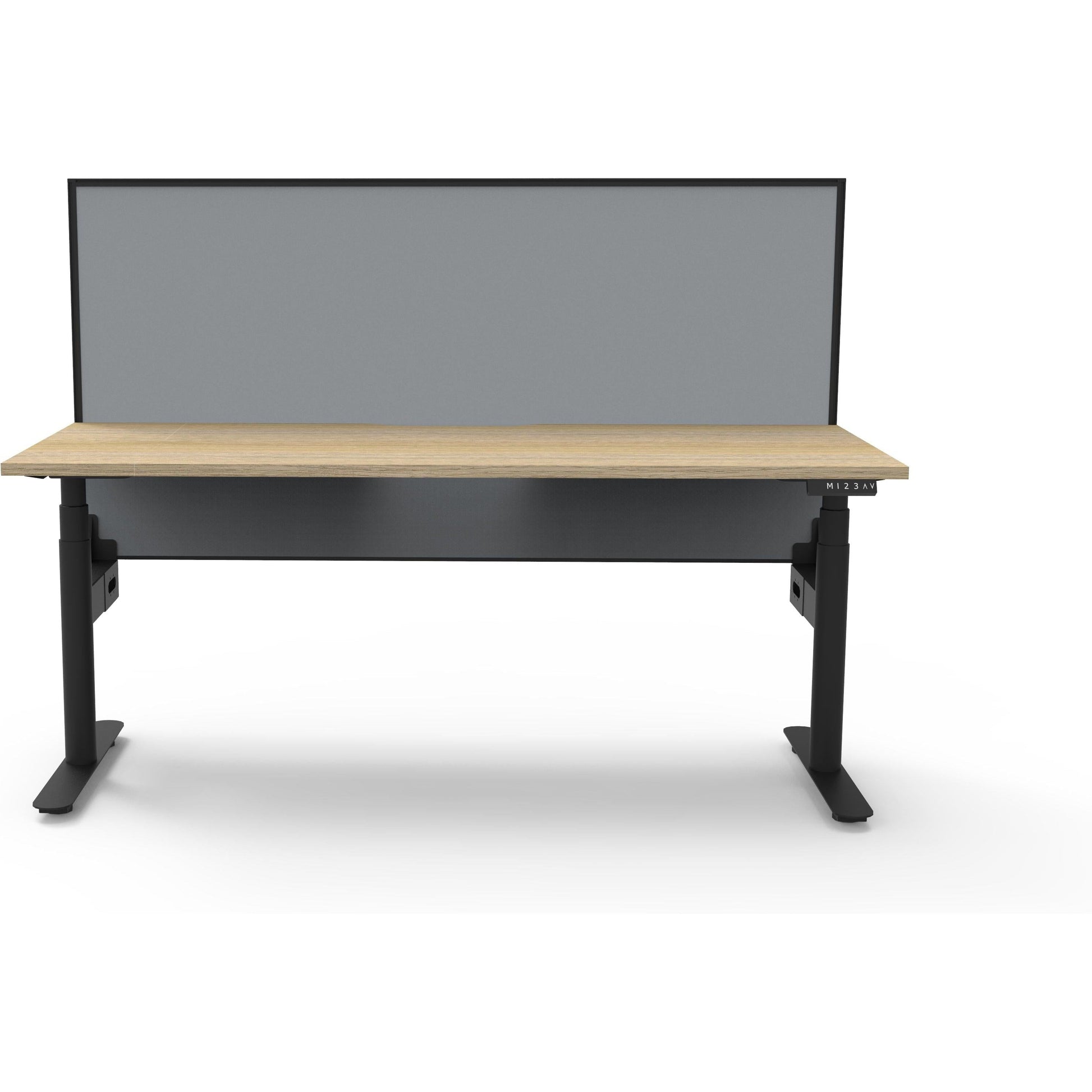 Eclipse (Round Legs) Electric Height Adjustable Single Sided Workstation