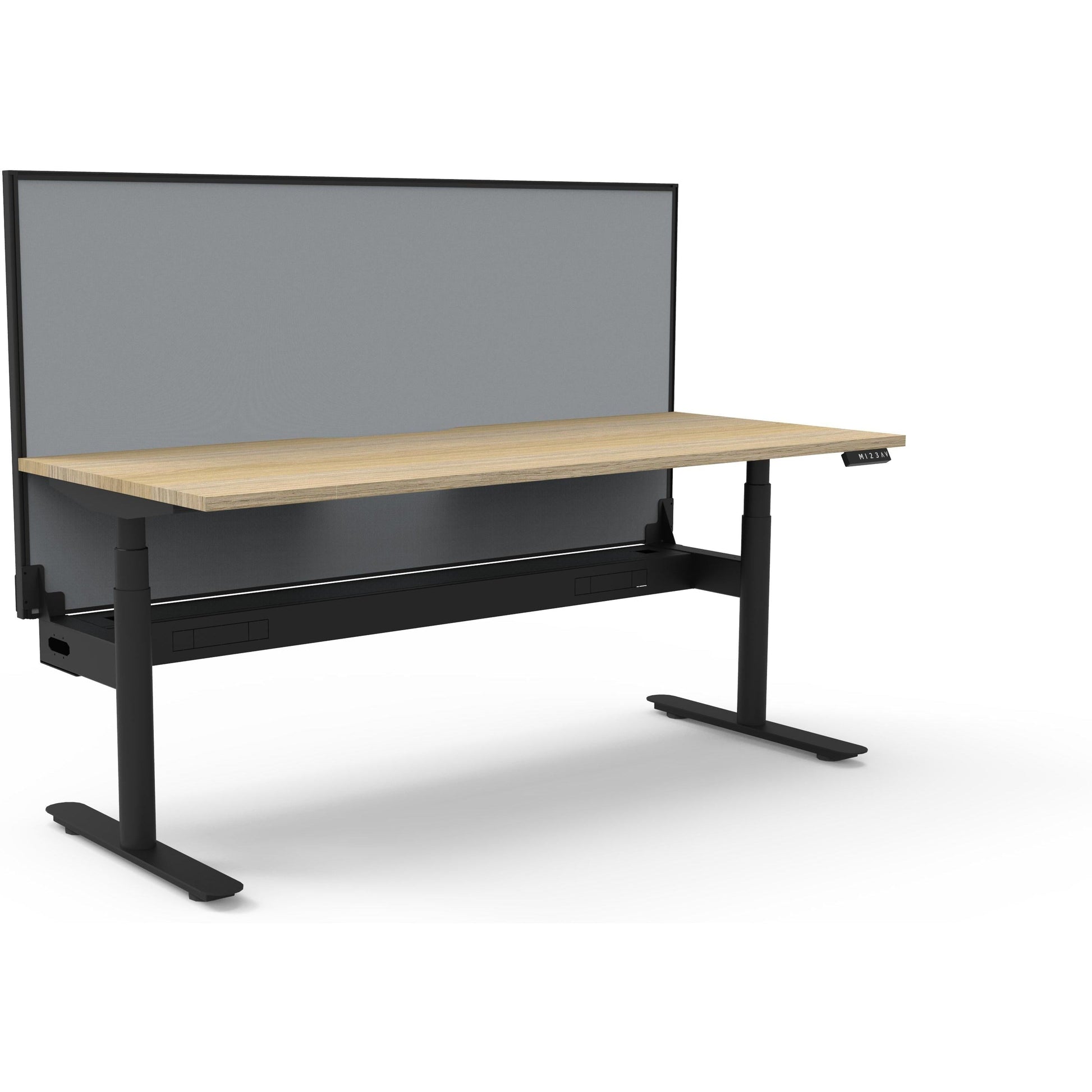 Eclipse (Round Legs) Electric Height Adjustable Single Sided Workstation