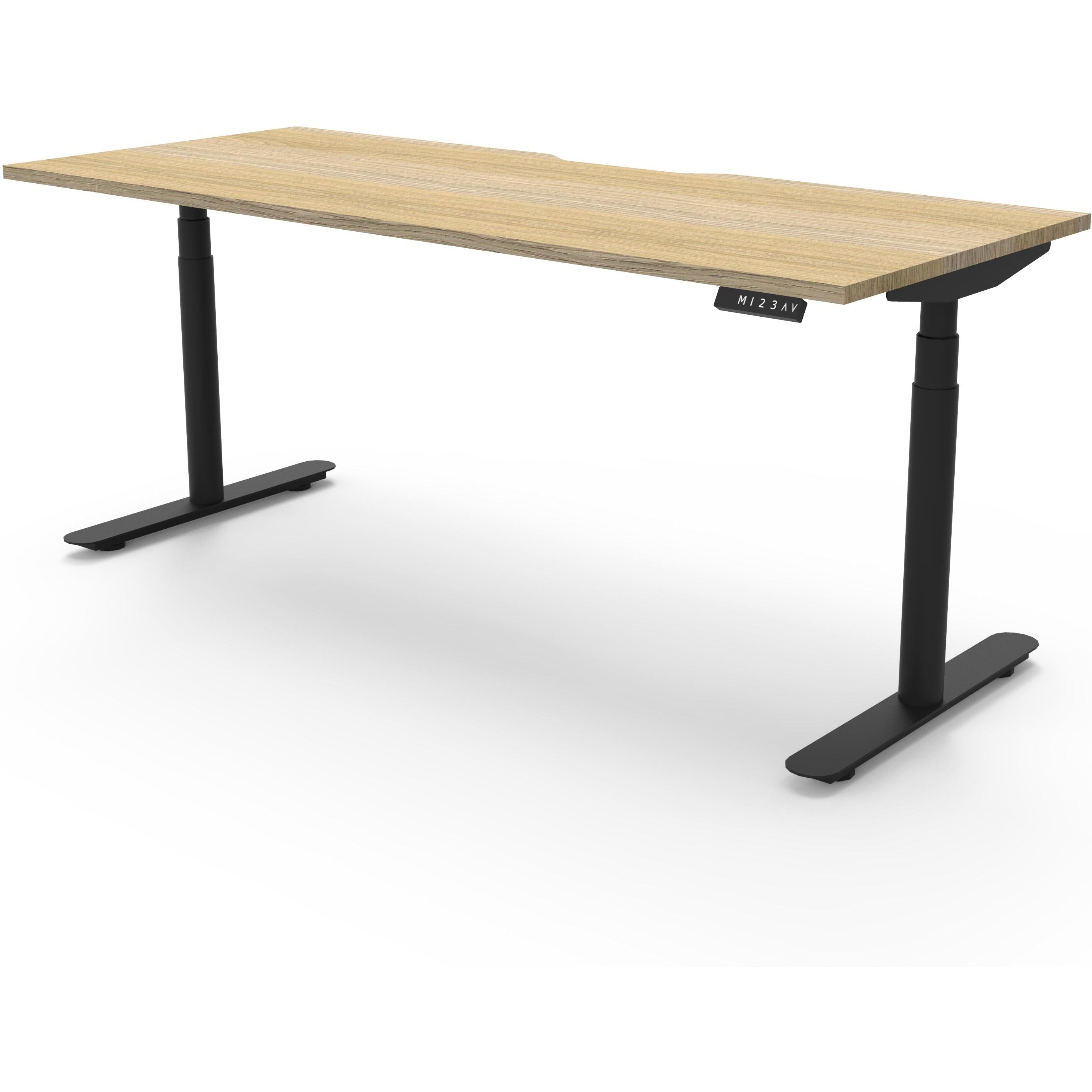 Eclipse (Round Legs) Electric Height Adjustable Single Sided Workstation