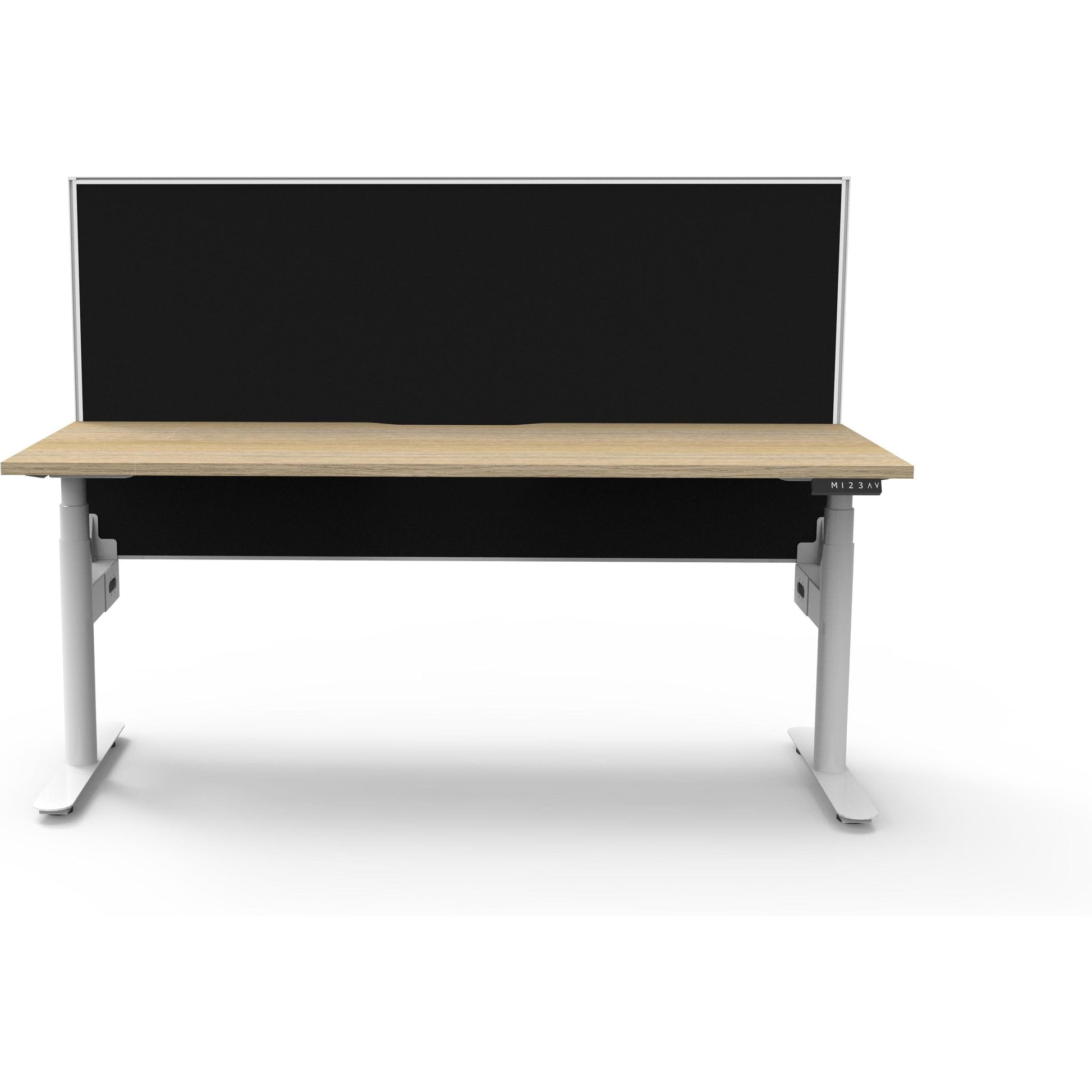 Eclipse (Round Legs) Electric Height Adjustable Single Sided Workstation