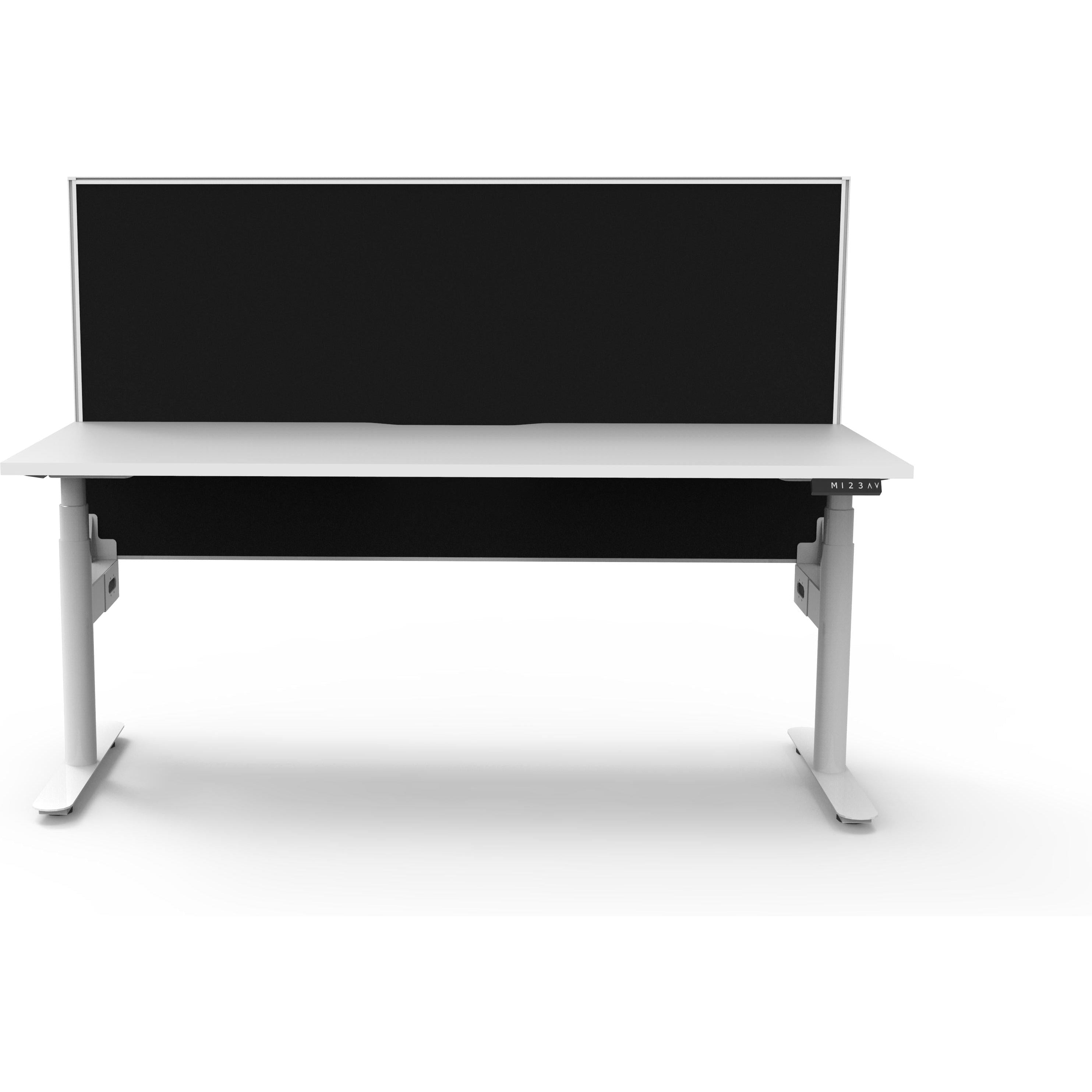 Eclipse (Round Legs) Electric Height Adjustable Single Sided Workstation