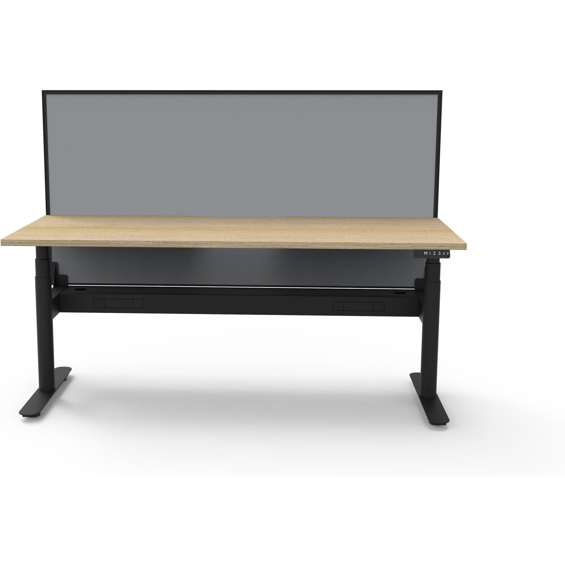 Eclipse (Round Legs) Electric Height Adjustable Single Sided Workstation