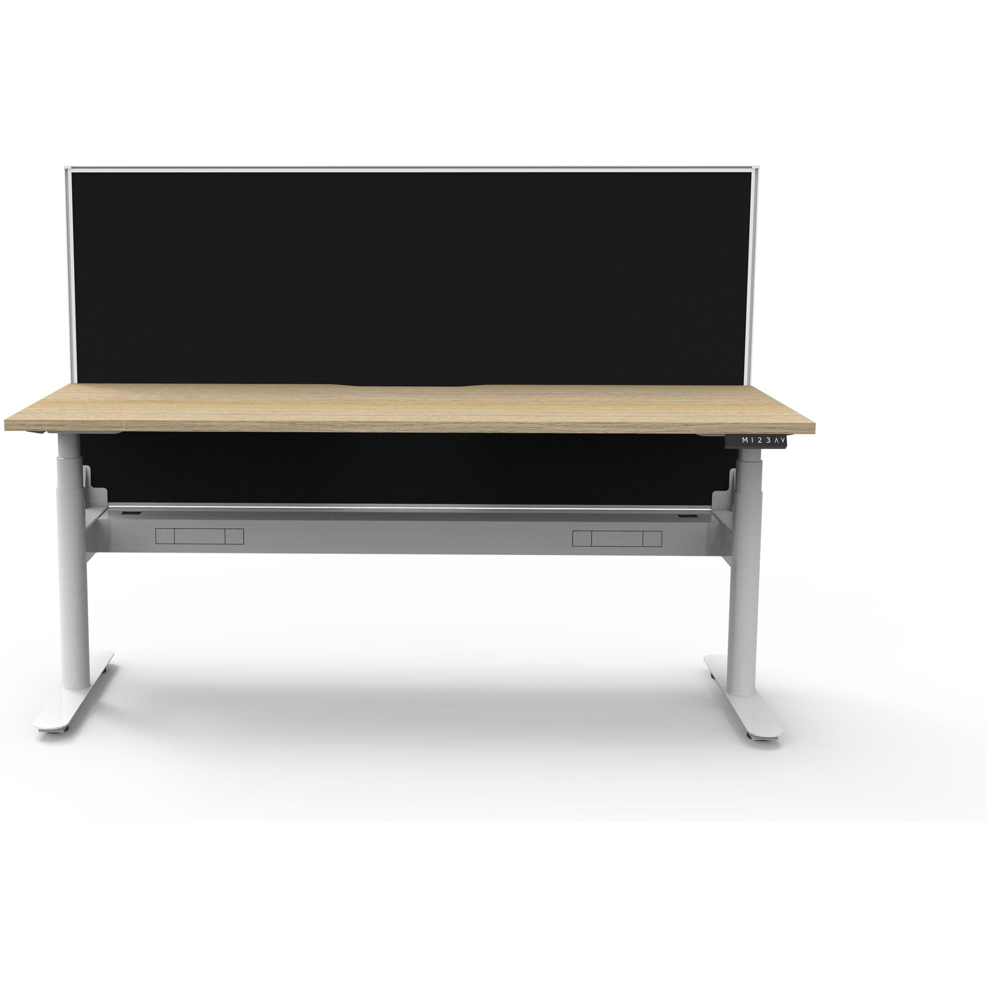 Eclipse (Round Legs) Electric Height Adjustable Single Sided Workstation