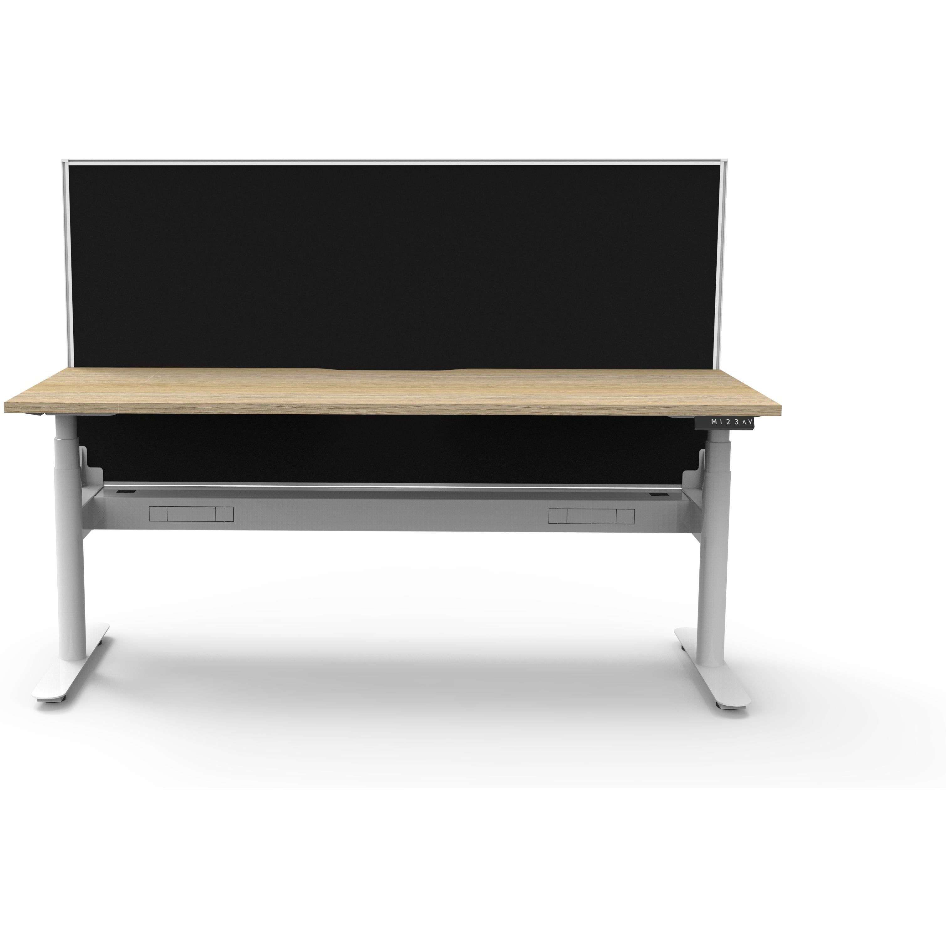 Eclipse (Round Legs) Electric Height Adjustable Single Sided Workstation