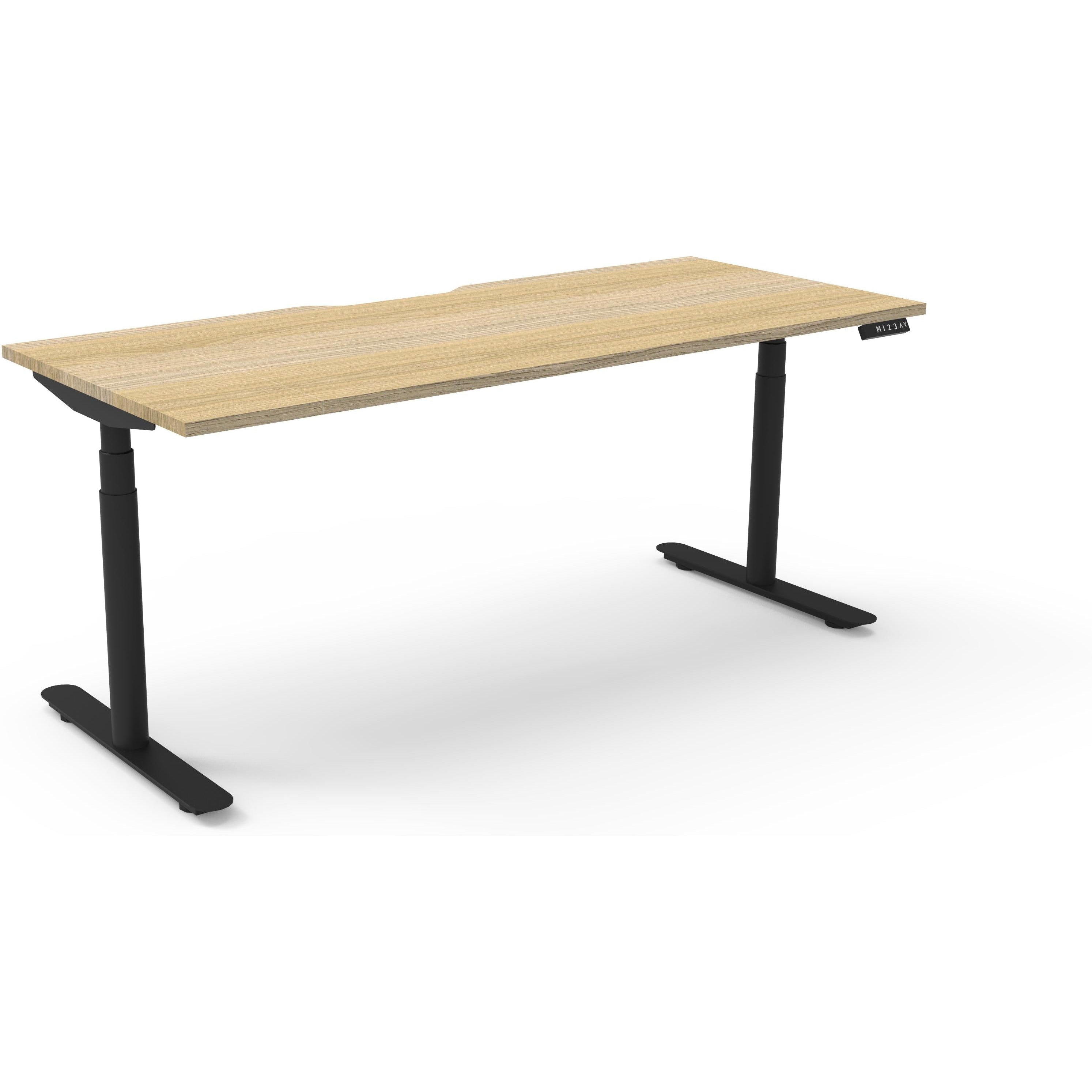 Eclipse (Round Legs) Electric Height Adjustable Single Sided Workstation