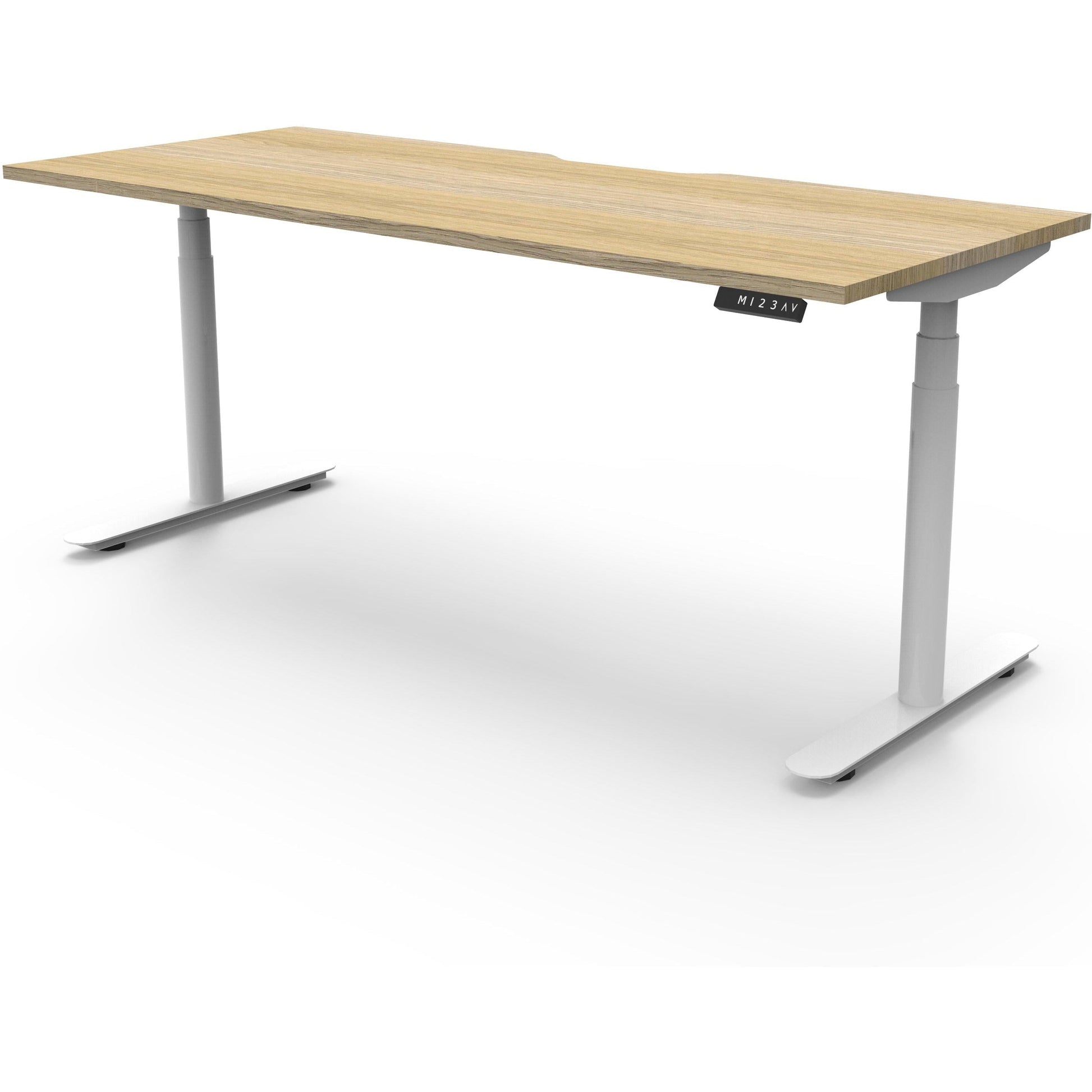 Eclipse (Round Legs) Electric Height Adjustable Single Sided Workstation