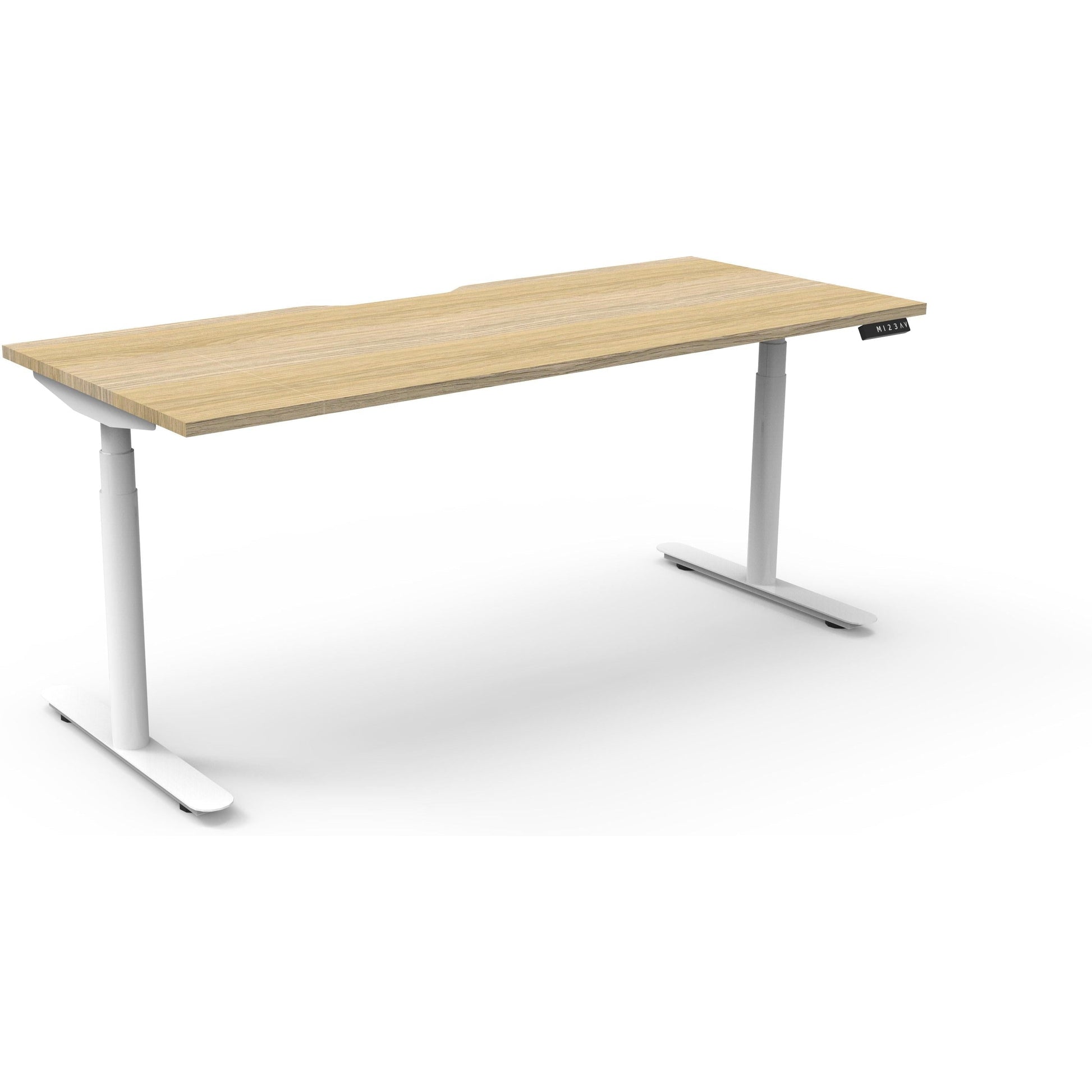 Eclipse (Round Legs) Electric Height Adjustable Single Sided Workstation