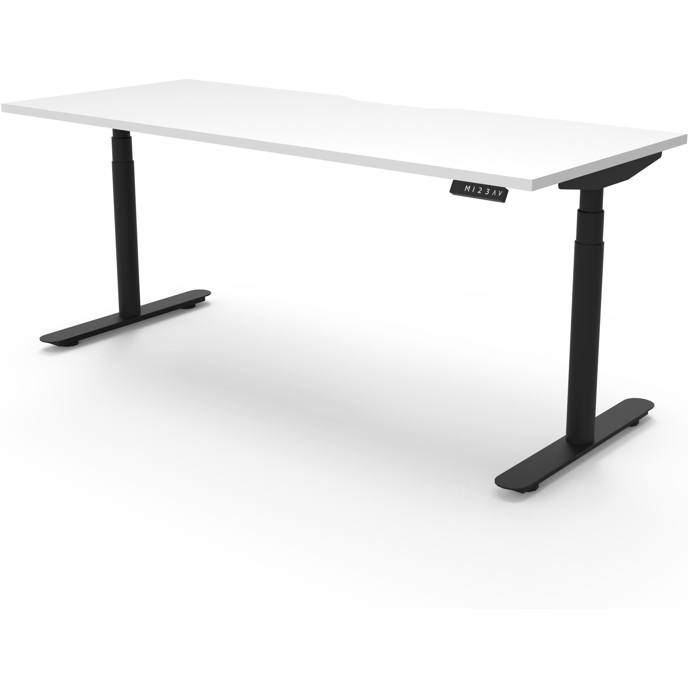 Eclipse (Round Legs) Electric Height Adjustable Single Sided Workstation