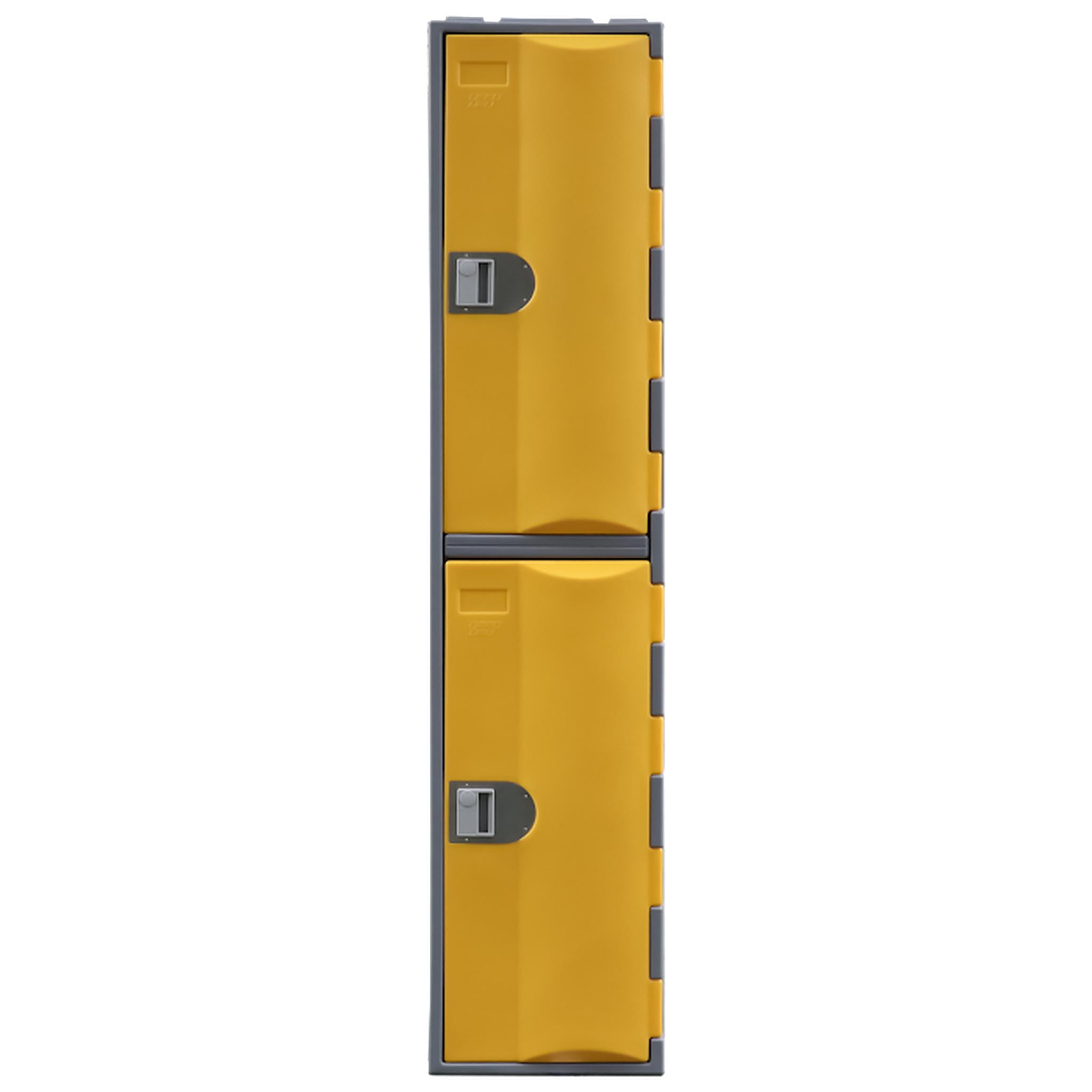 Steelco Heavy Duty Plastic Lockers 2 Tiers Full Height