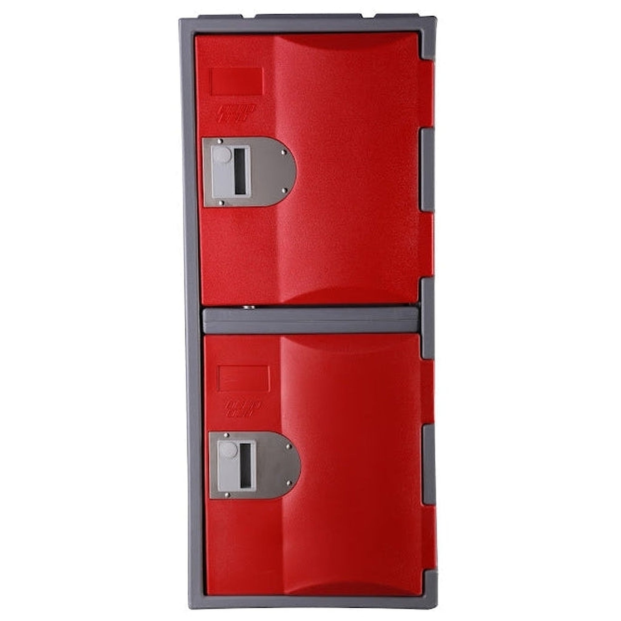 Steelco Heavy Duty Plastic Lockers 2 Tiers Half Height