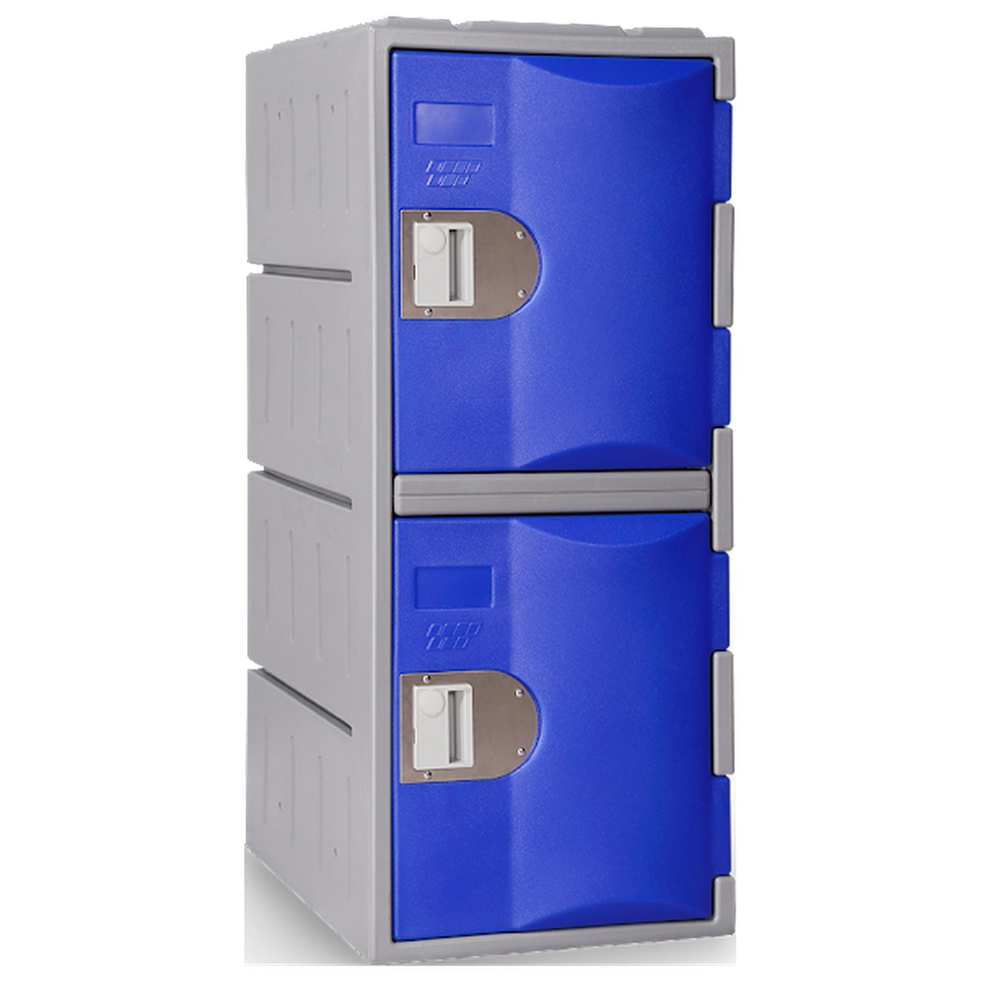 Steelco Heavy Duty Plastic Lockers 2 Tiers Half Height