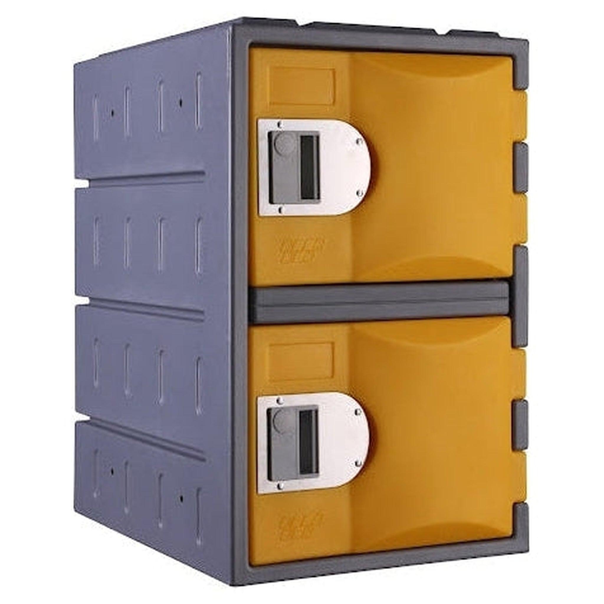 Steelco Heavy Duty Plastic Lockers 2 Tiers Third Height