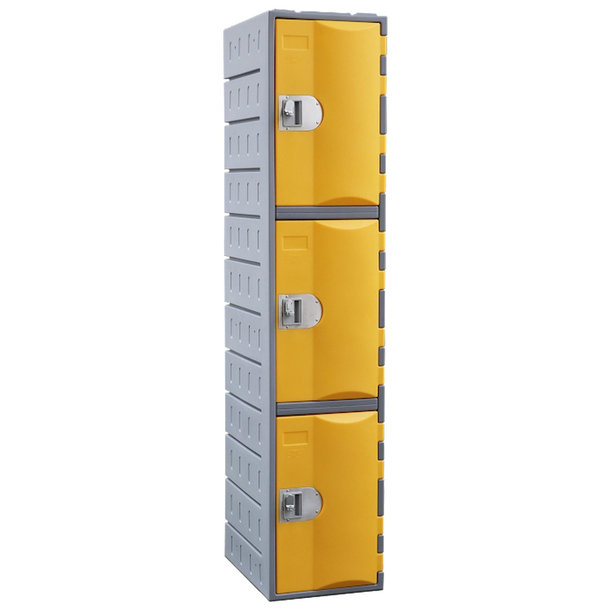 Steelco Heavy Duty Plastic Lockers 3 Tiers Full Height