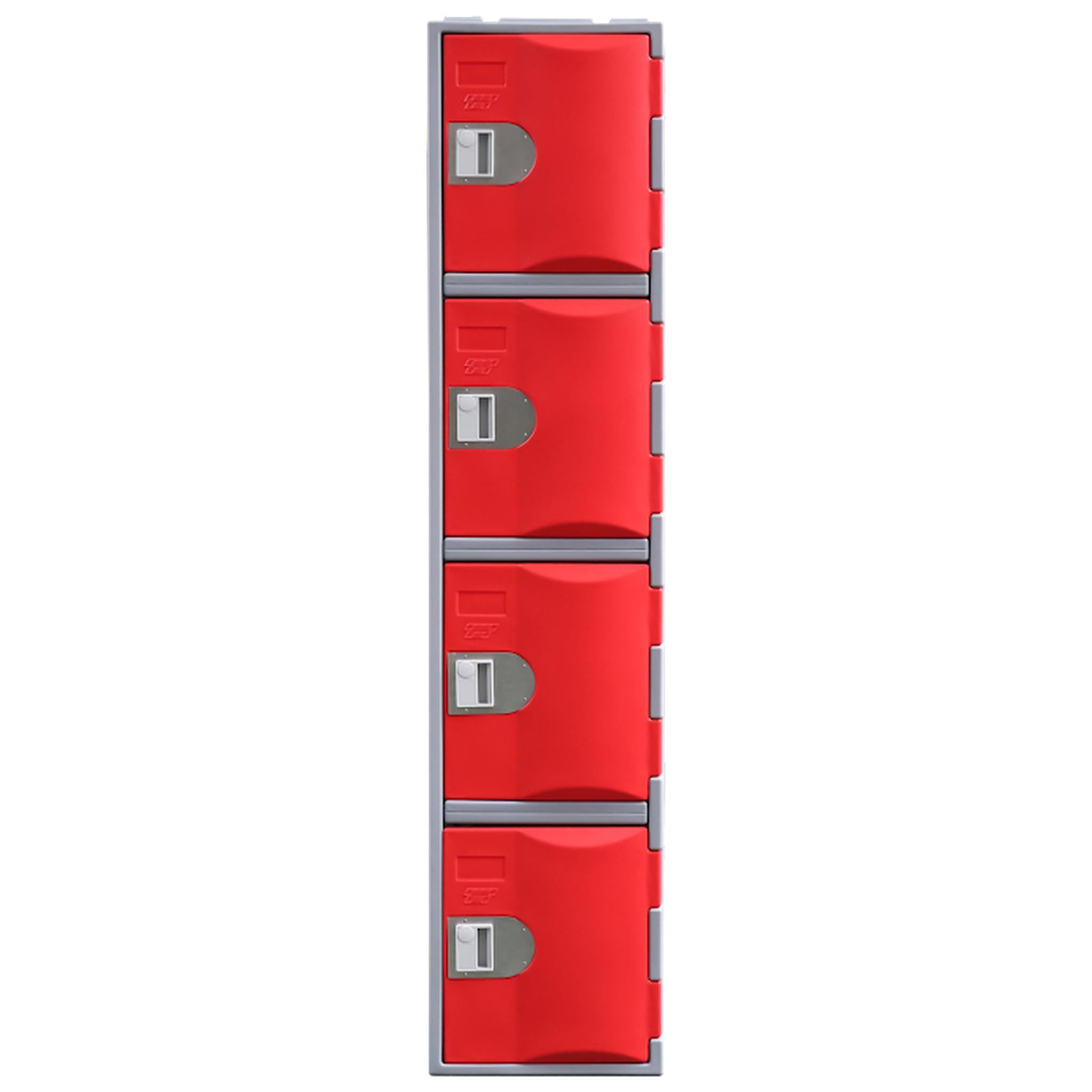Steelco Heavy Duty Plastic Lockers 4 Tiers Full Height