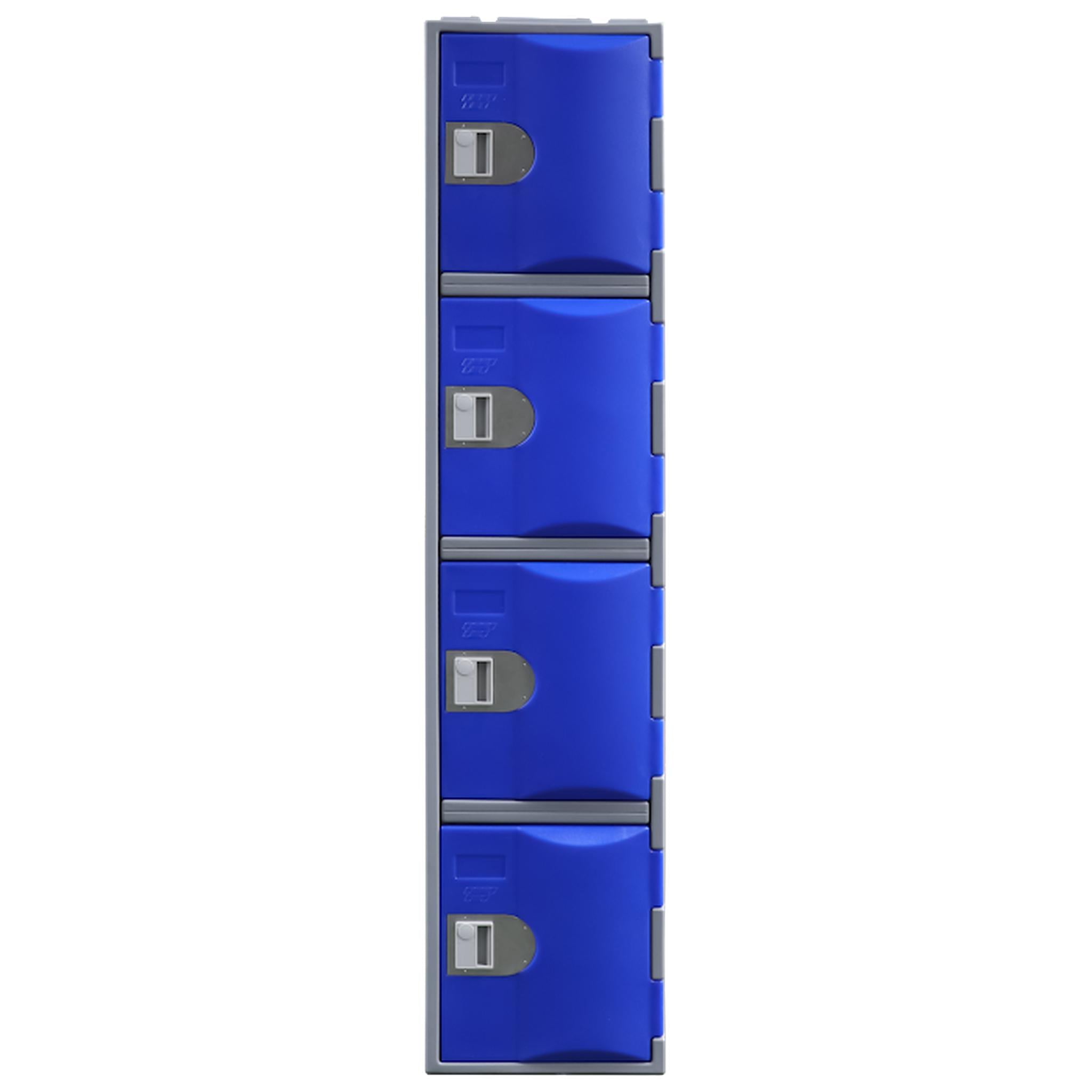Steelco Heavy Duty Plastic Lockers 4 Tiers Full Height