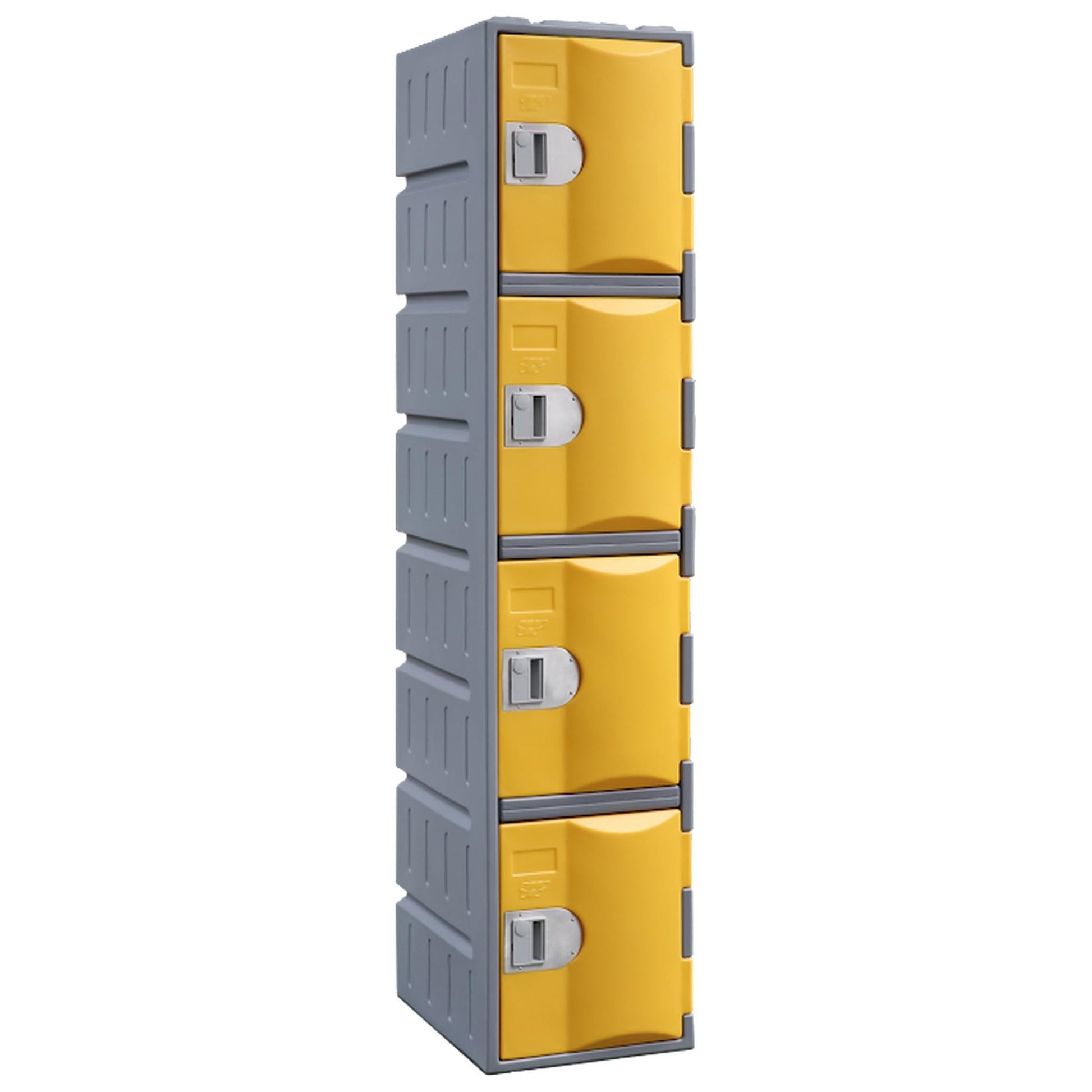 Steelco Heavy Duty Plastic Lockers 4 Tiers Full Height