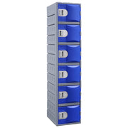 Steelco Heavy Duty Plastic Lockers 6 Tiers Full Height