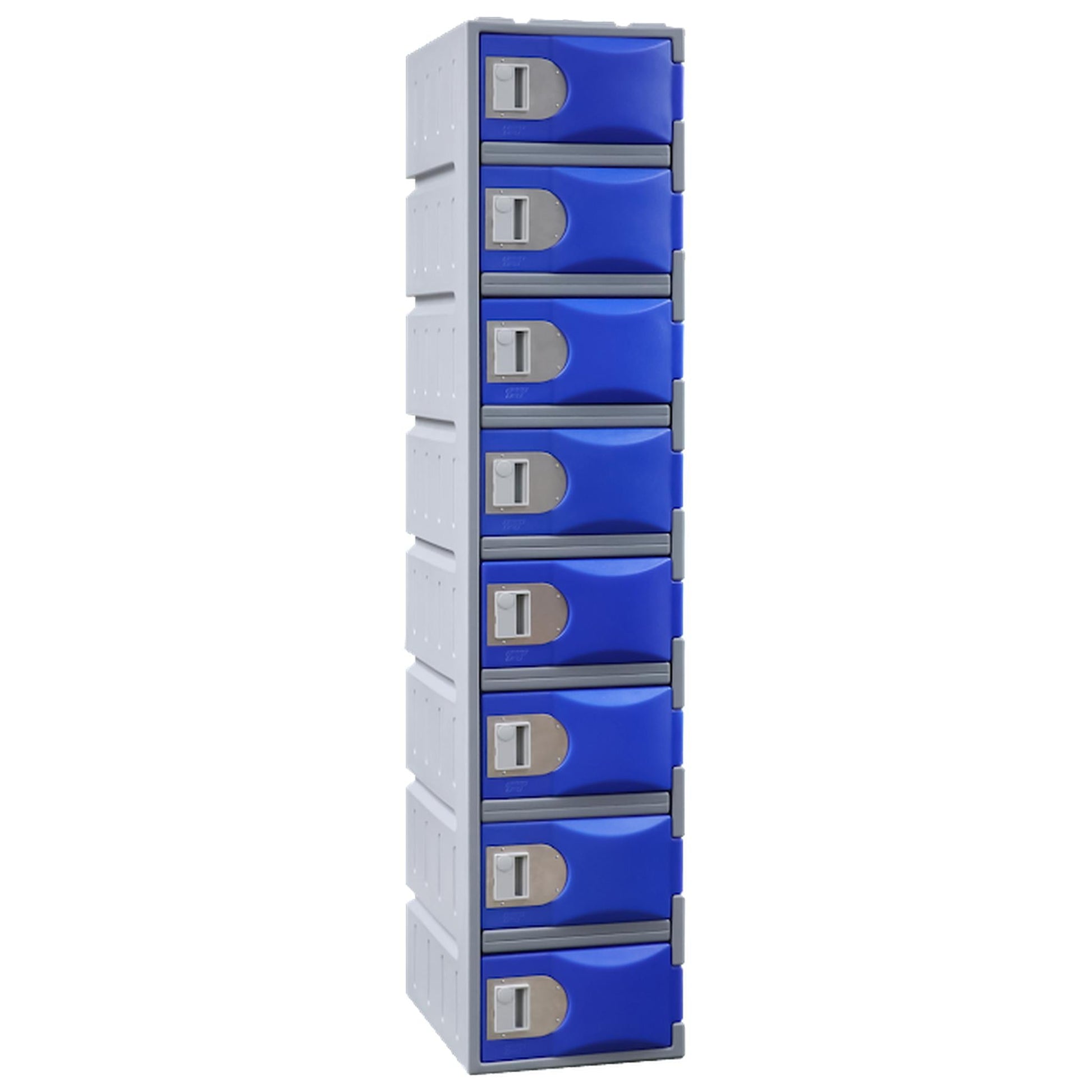 Steelco Heavy Duty Plastic Lockers 8 Tiers Full Height