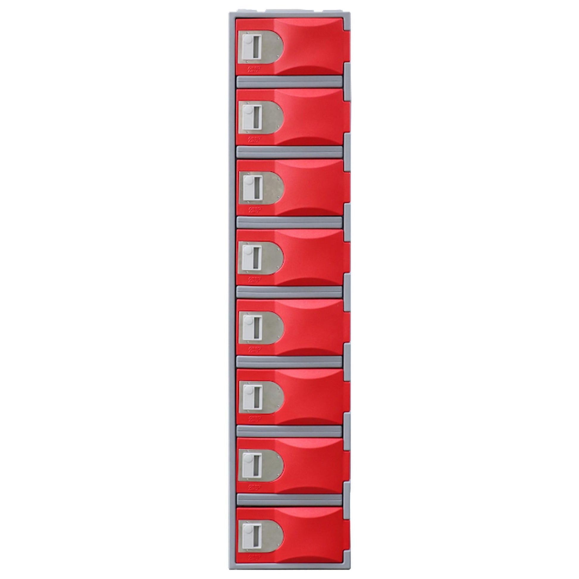 Steelco Heavy Duty Plastic Lockers 8 Tiers Full Height