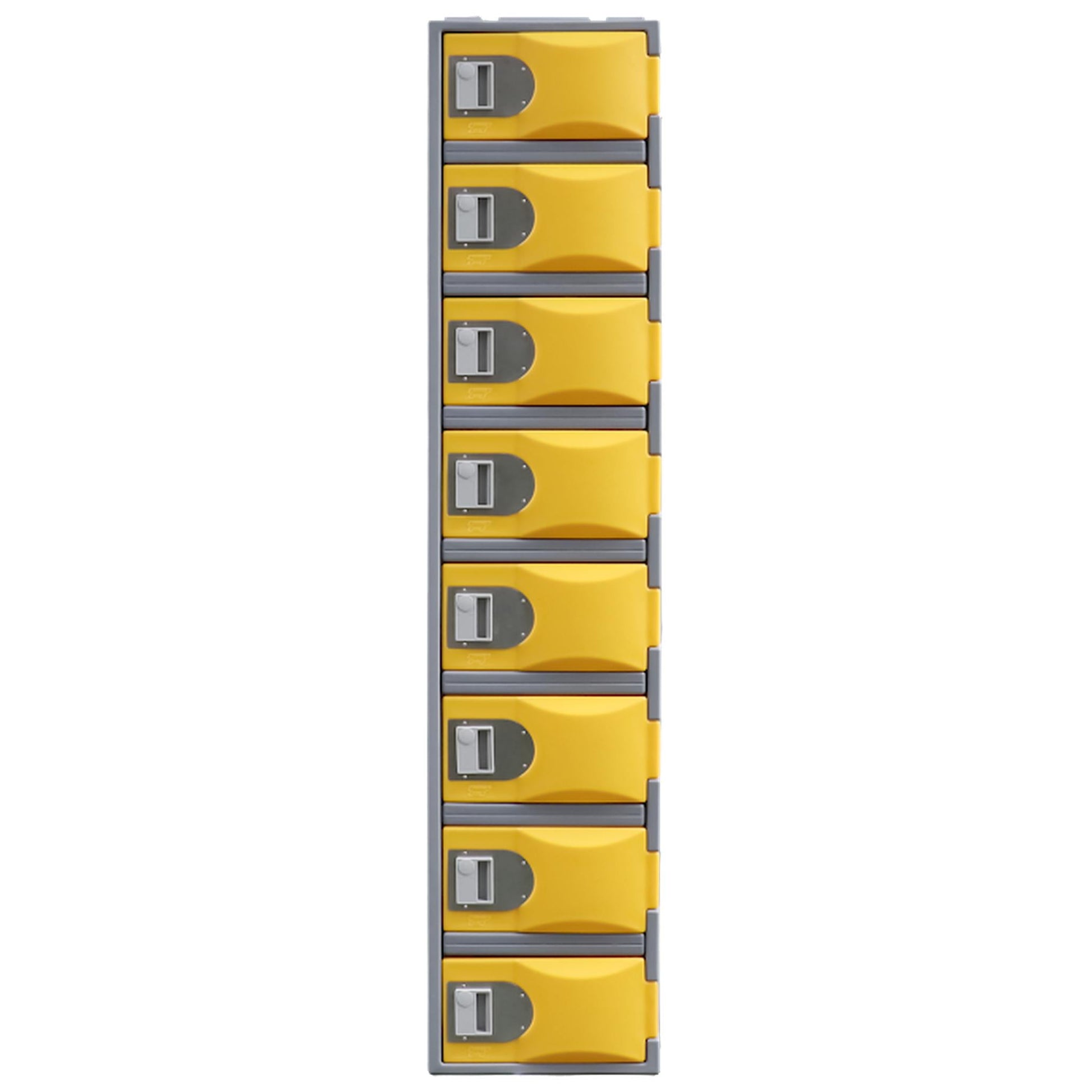 Steelco Heavy Duty Plastic Lockers 8 Tiers Full Height