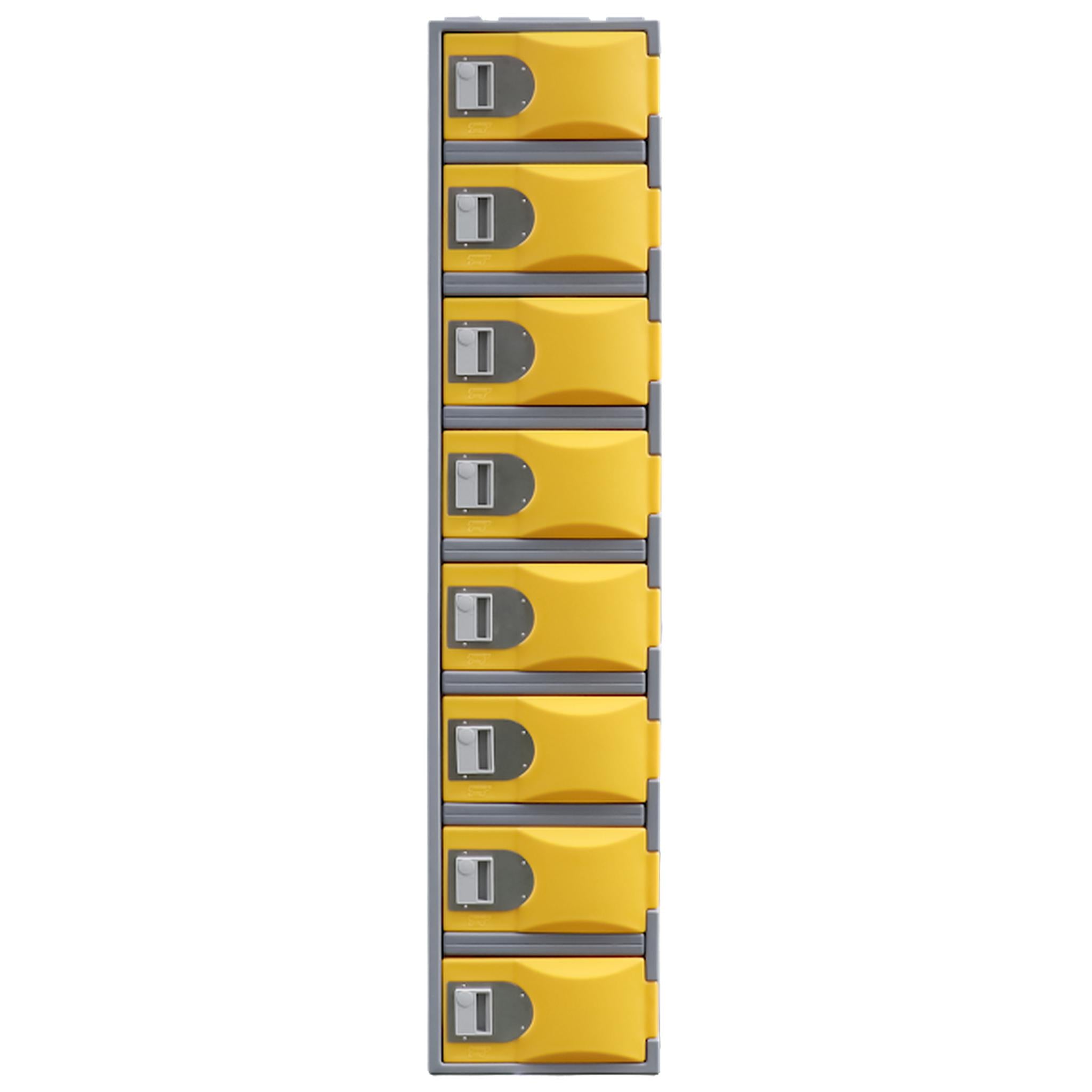 Steelco Heavy Duty Plastic Lockers 8 Tiers Full Height