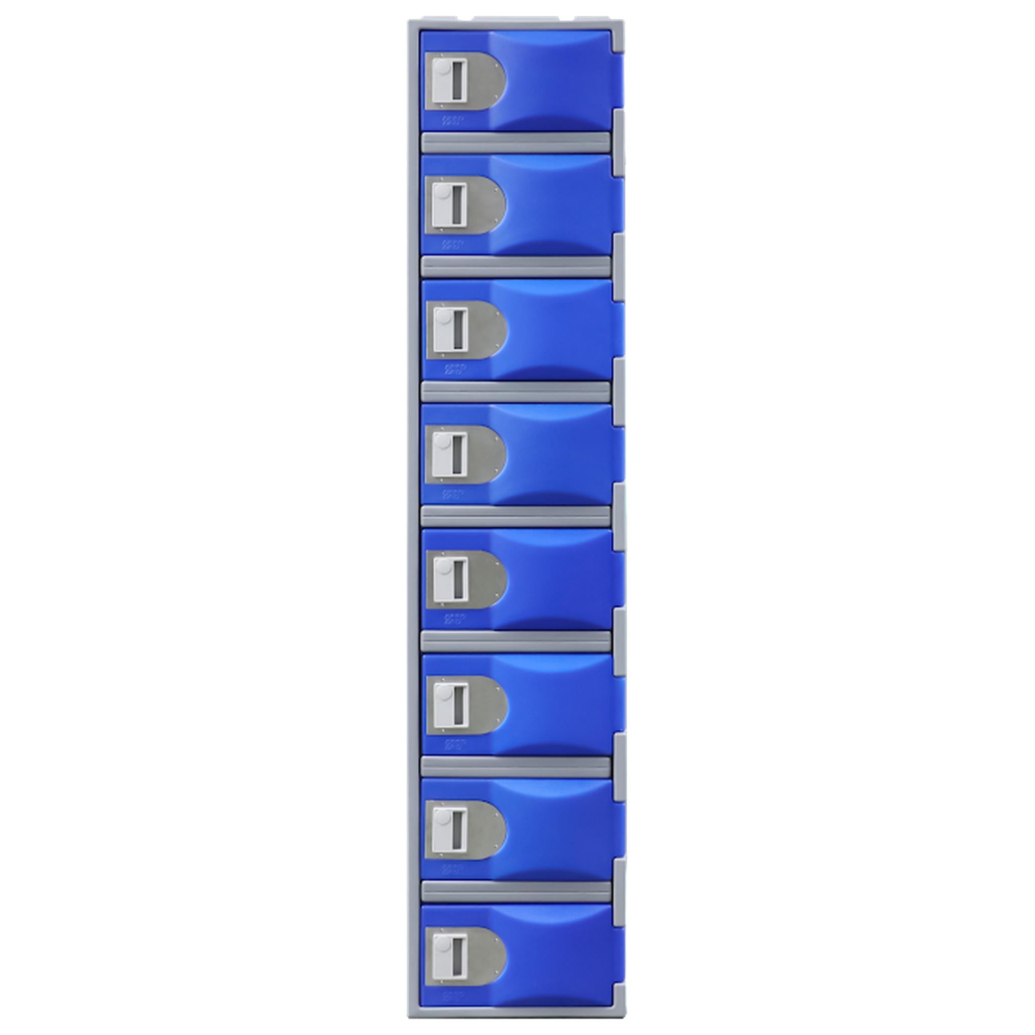 Steelco Heavy Duty Plastic Lockers 8 Tiers Full Height