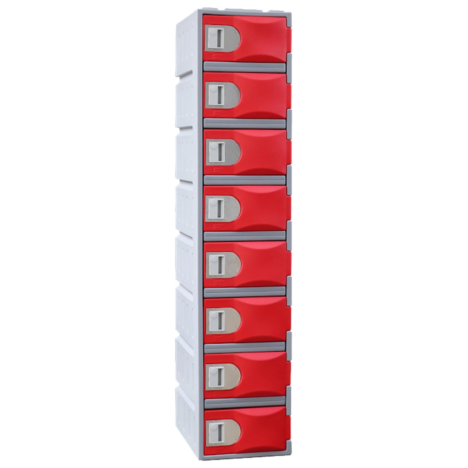 Steelco Heavy Duty Plastic Lockers 8 Tiers Full Height