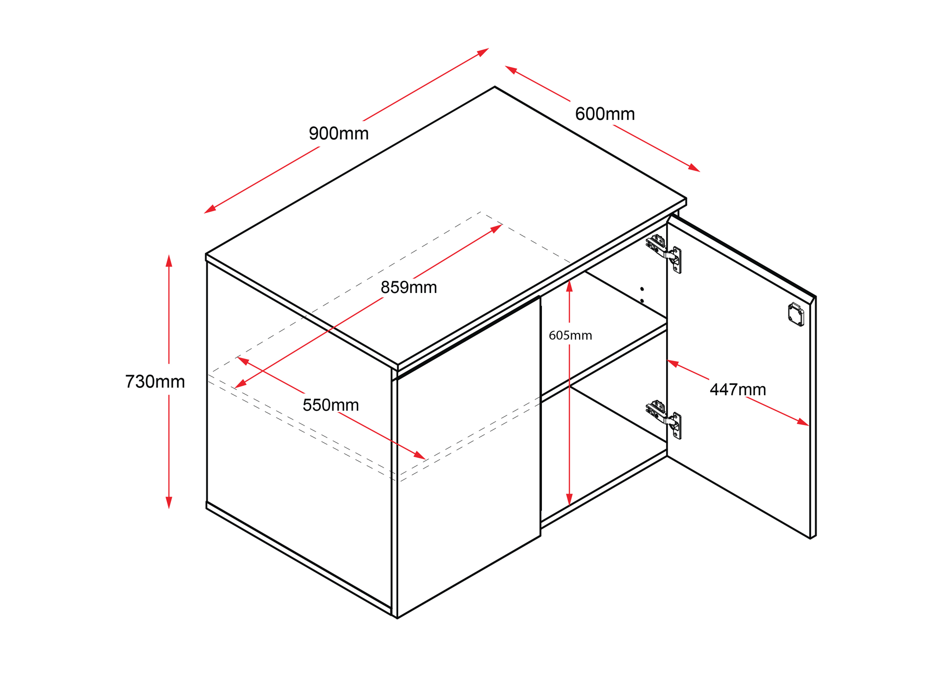 Boston 2 Door Office Cupboard