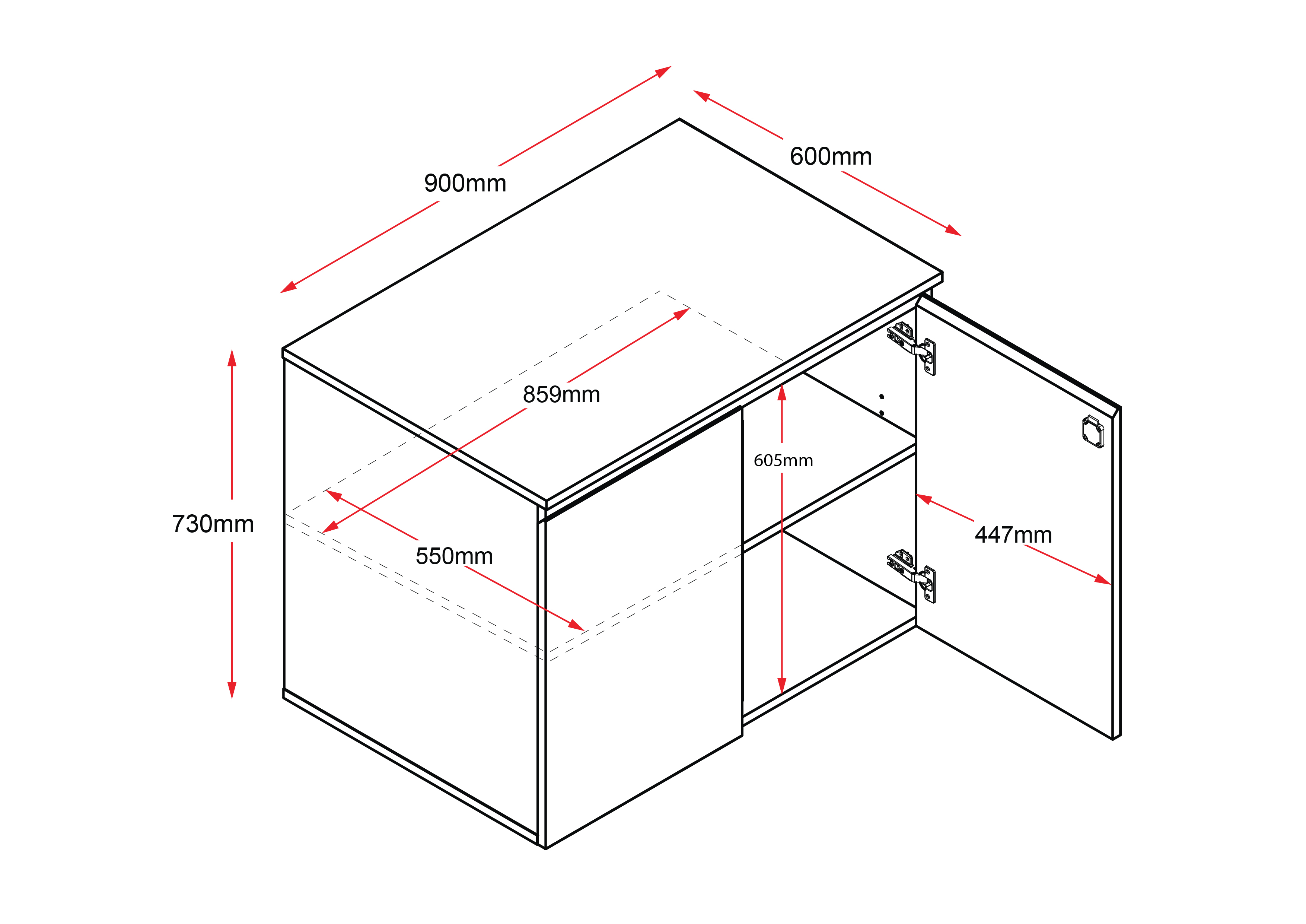 Boston 2 Door Office Cupboard