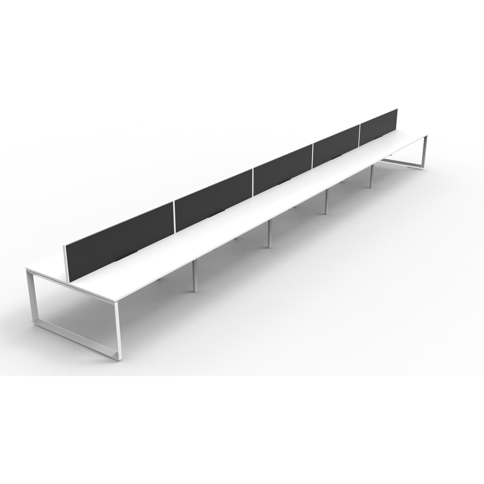 Rapid Infinity 10 Person Double Sided Workstation - With Screen