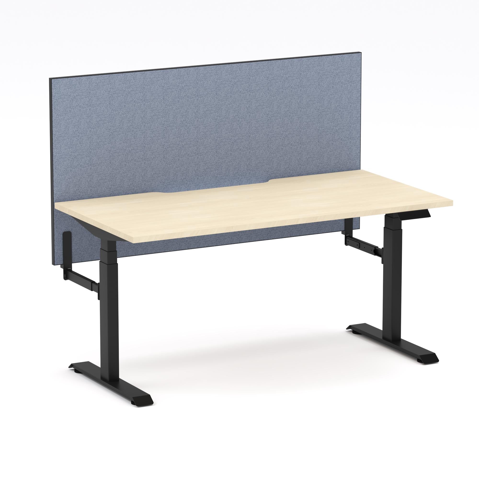 Montana Electric Standing Straight Workstation - With Misty Blue Elite25 Screen (3 Stages)