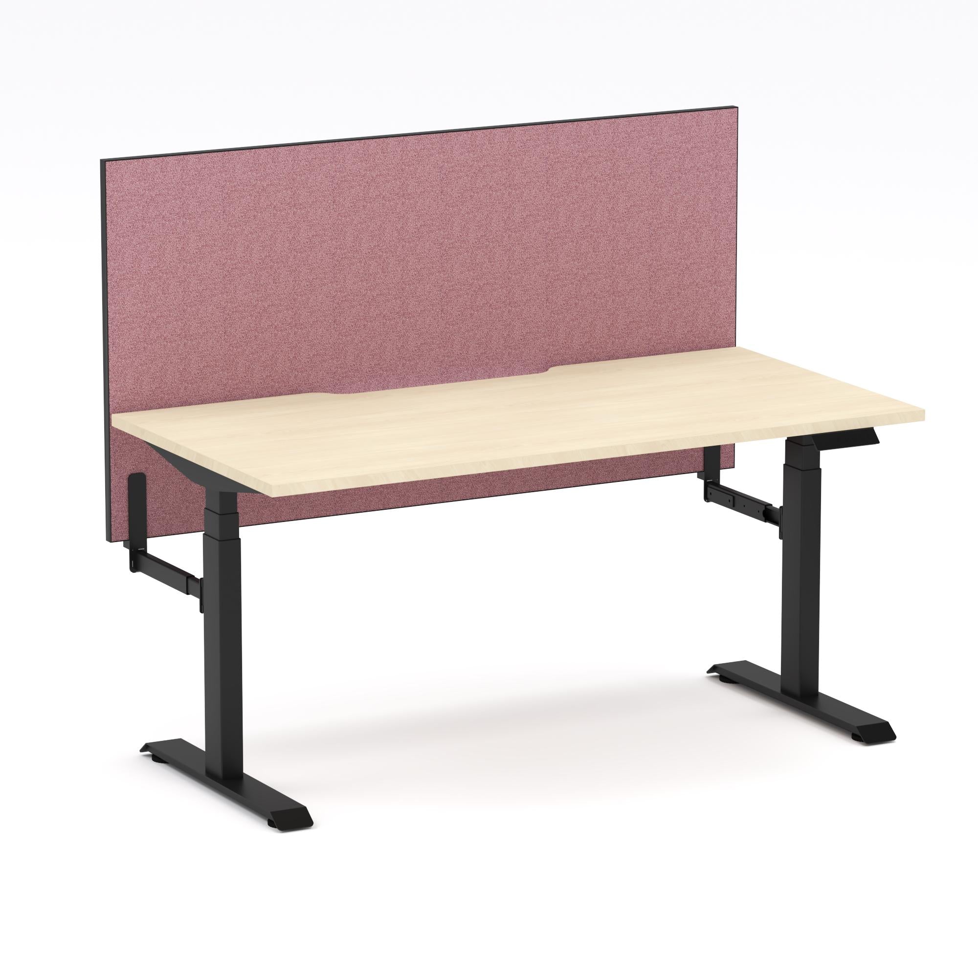 Montana Electric Standing Straight Workstation - With Soft Scarlet Elite25 Screen (3 Stages)
