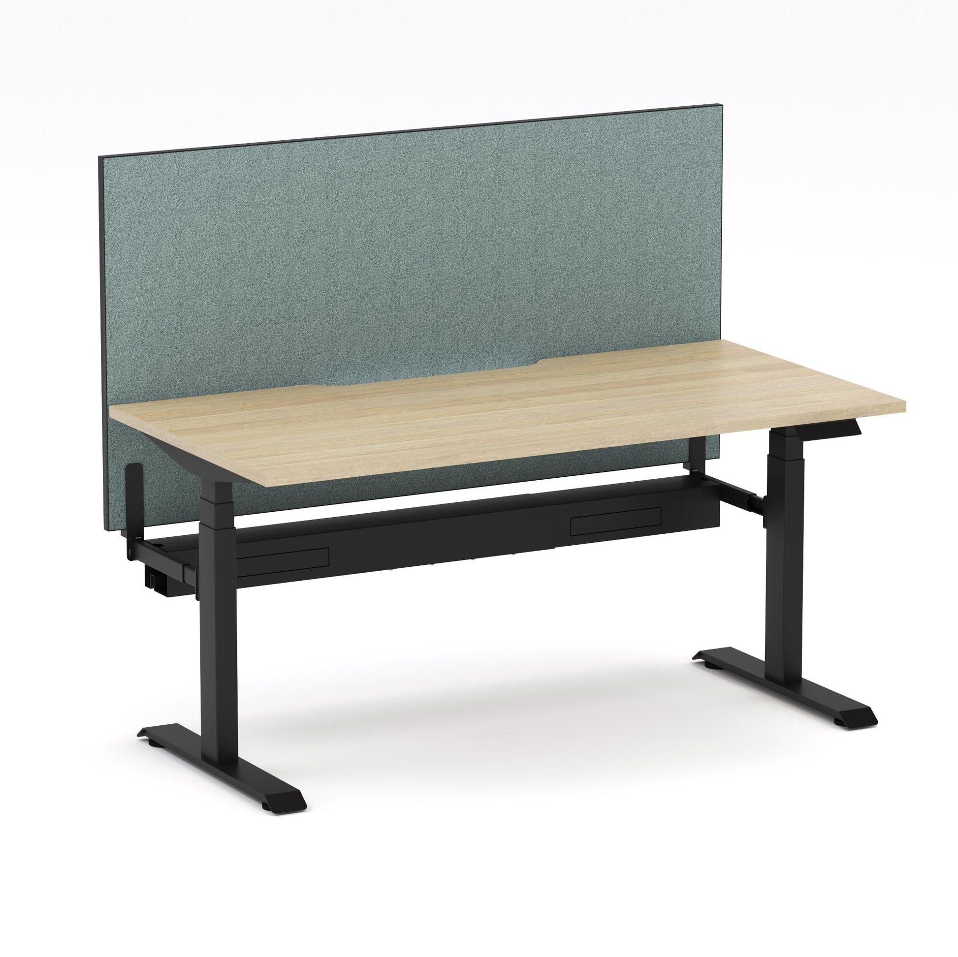 Montana Electric Standing Straight Workstation - With Sage Green Elite25 Screen (3 Stages)