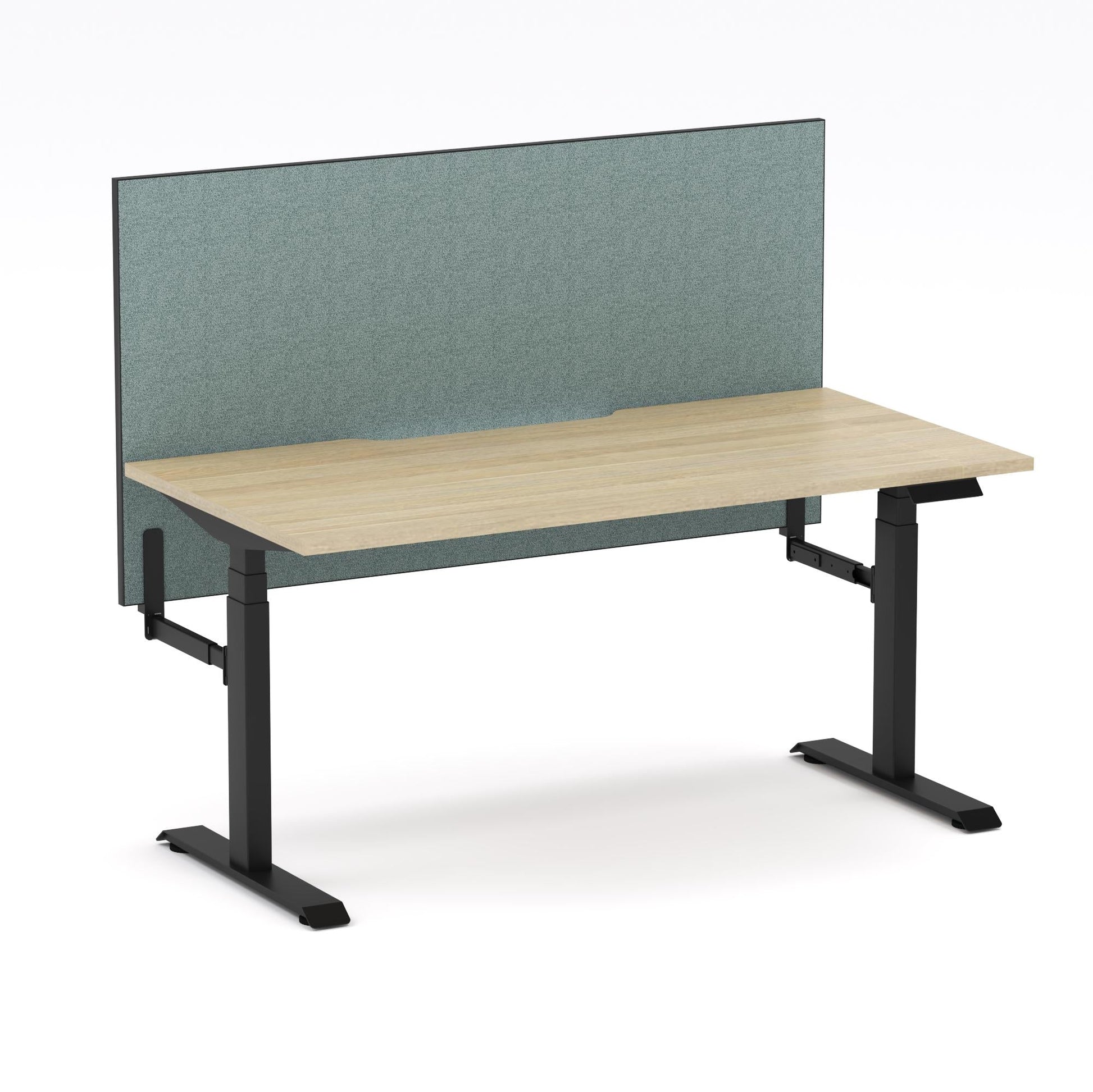 Montana Electric Standing Straight Workstation - With Sage Green Elite25 Screen (3 Stages)