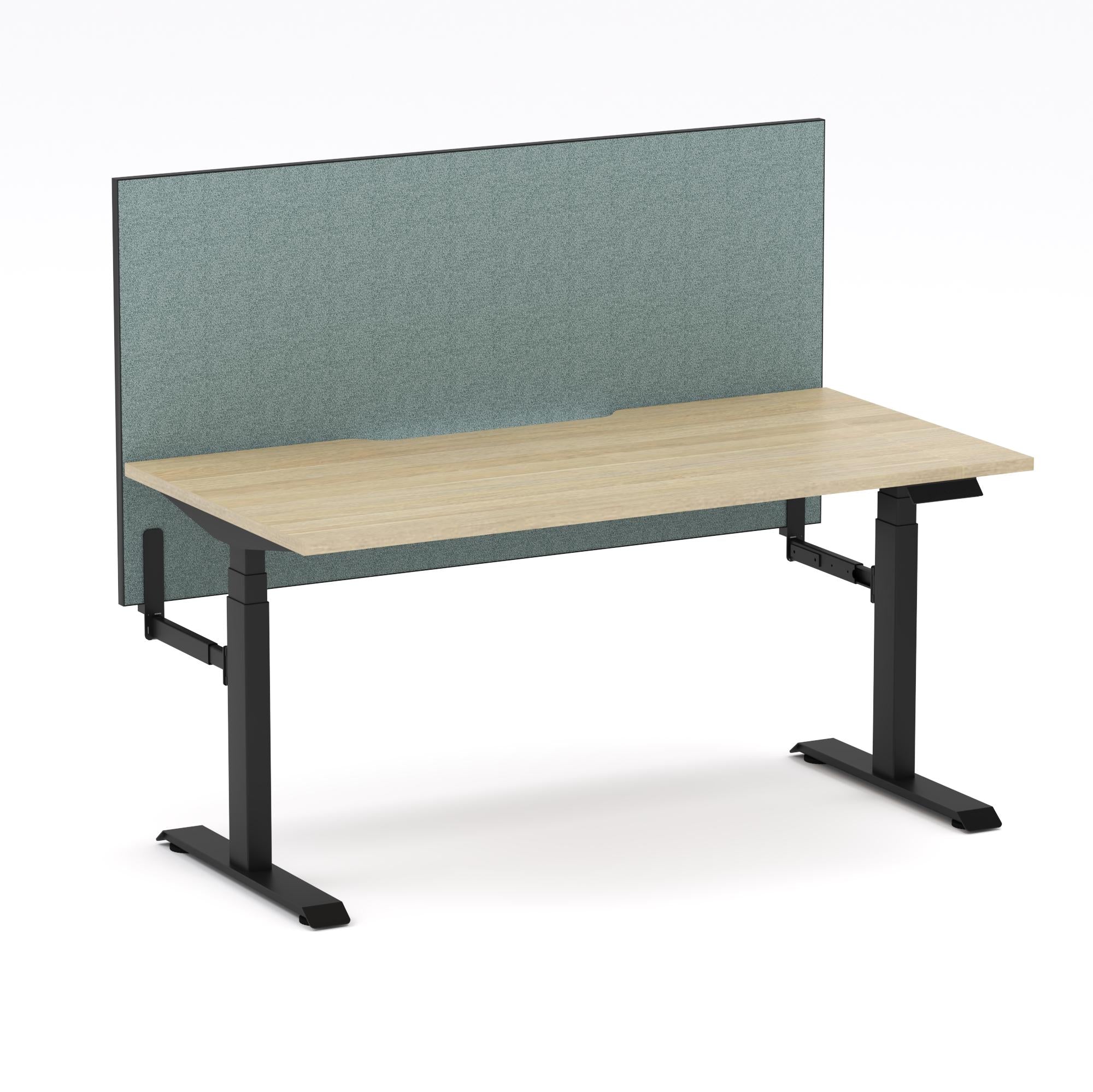 Montana Electric Standing Straight Workstation - With Sage Green Elite25 Screen (3 Stages)