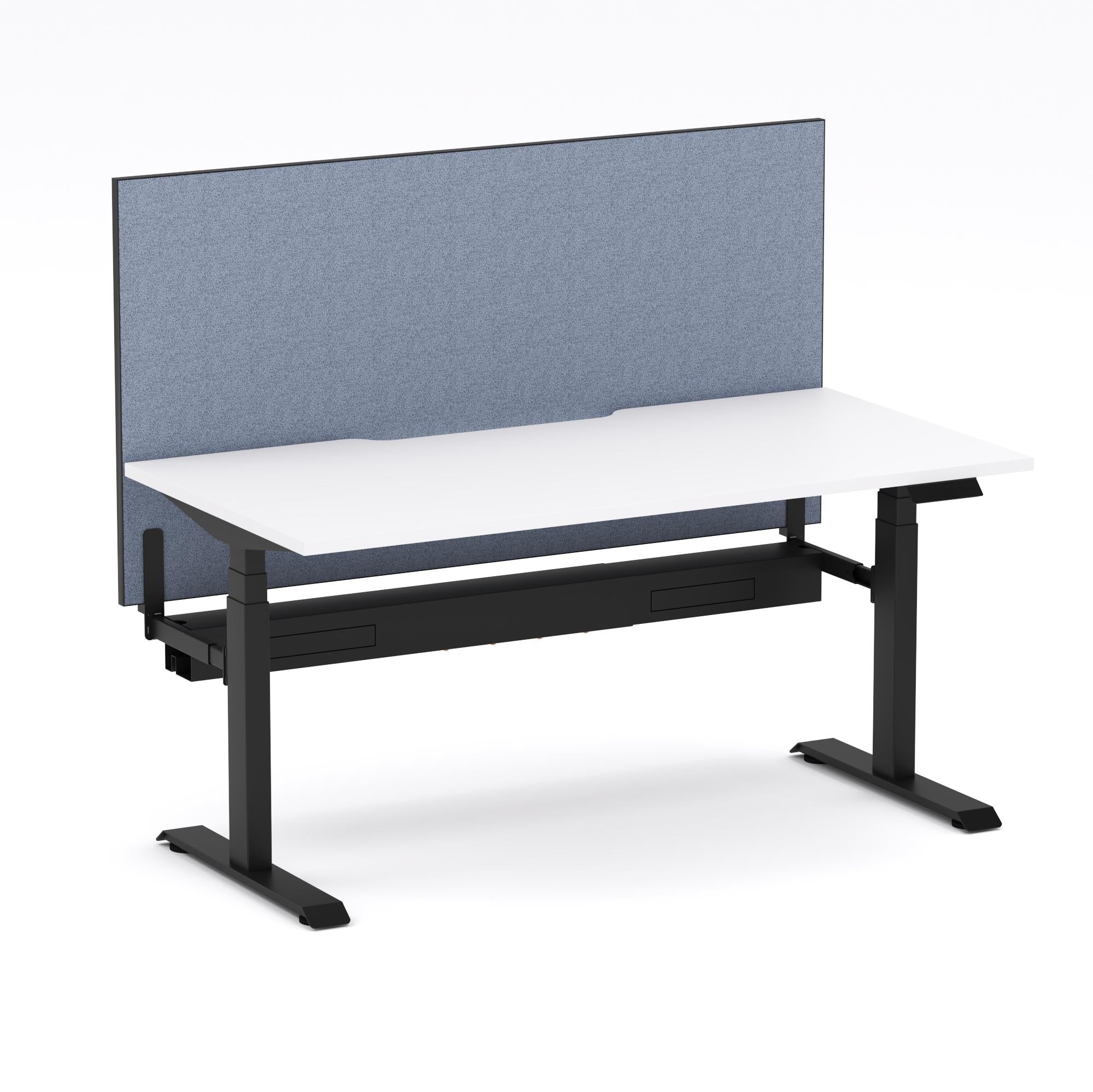 Montana Electric Standing Straight Workstation - With Misty Blue Elite25 Screen (3 Stages)