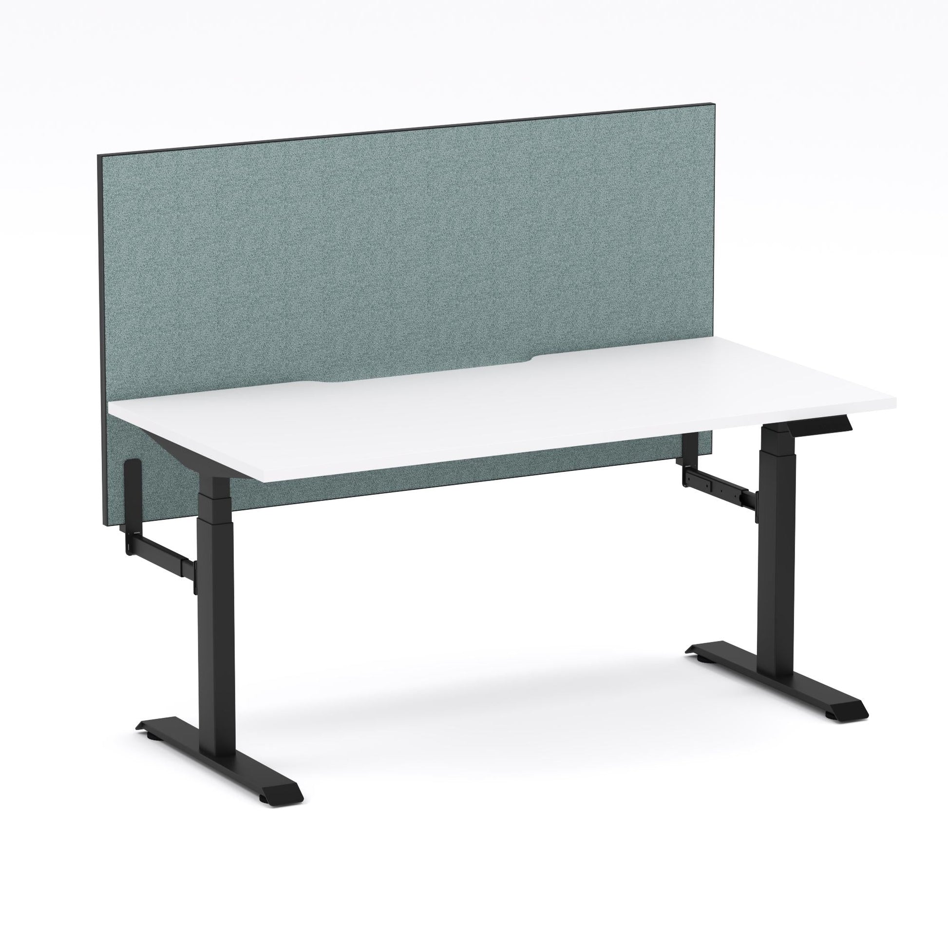 Montana Electric Standing Straight Workstation - With Sage Green Elite25 Screen (3 Stages)