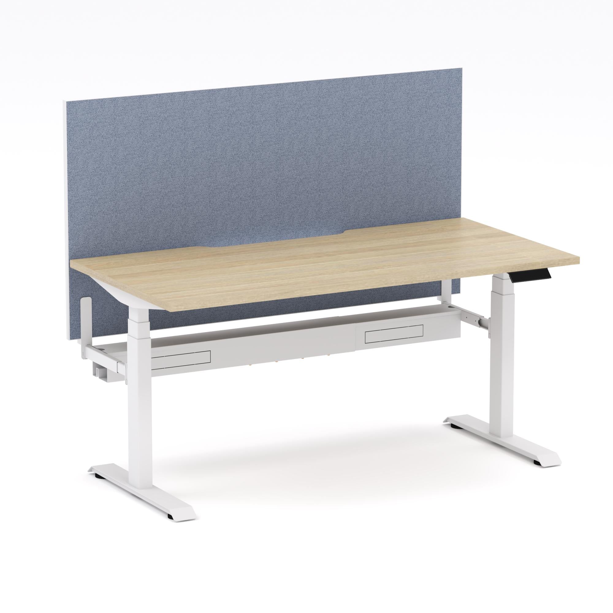 Montana Electric Standing Straight Workstation - With Misty Blue Elite25 Screen (3 Stages)