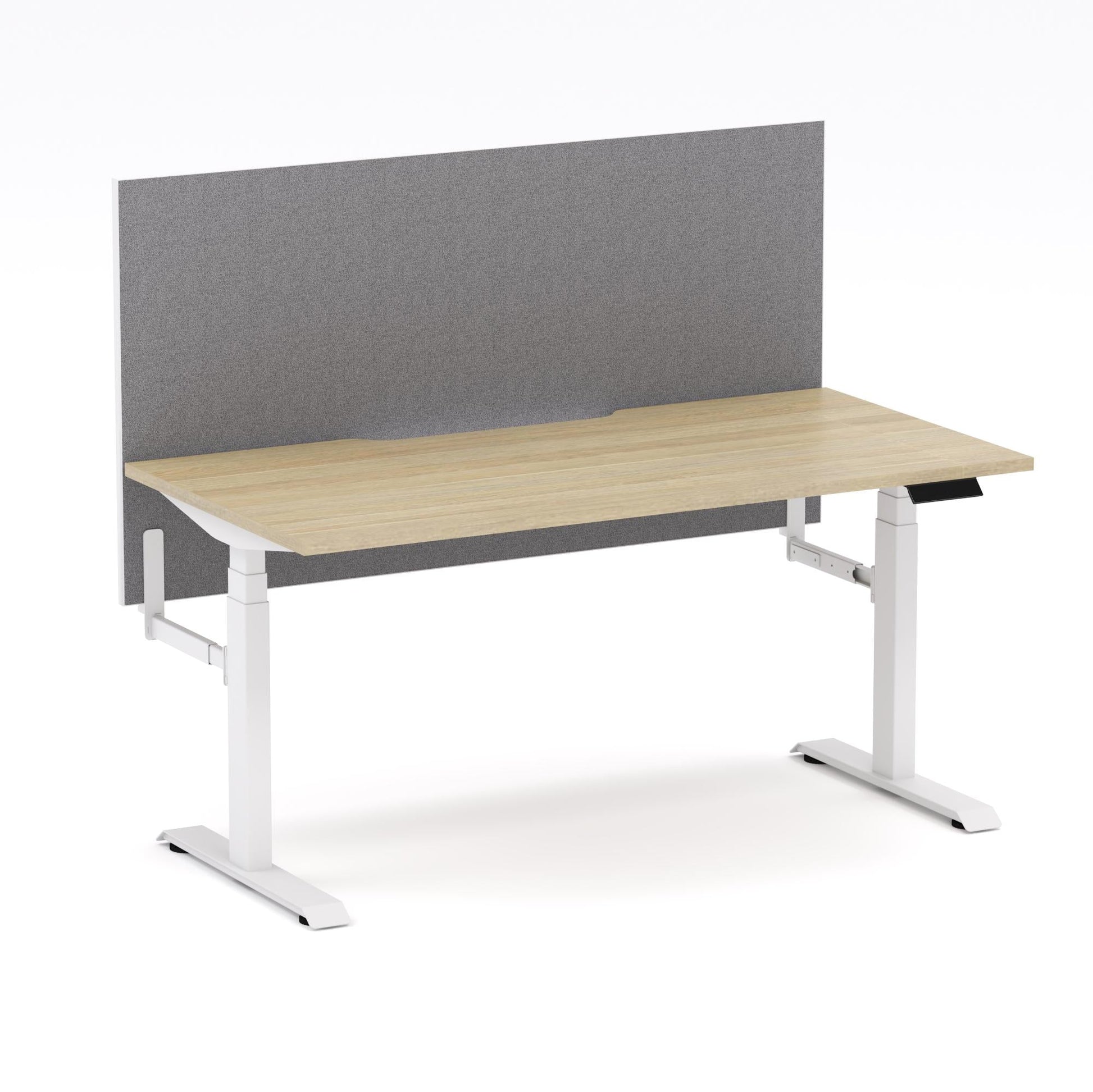 Montana Electric Standing Straight Workstation - With Smoke Grey Elite25 Screen (3 Stages)