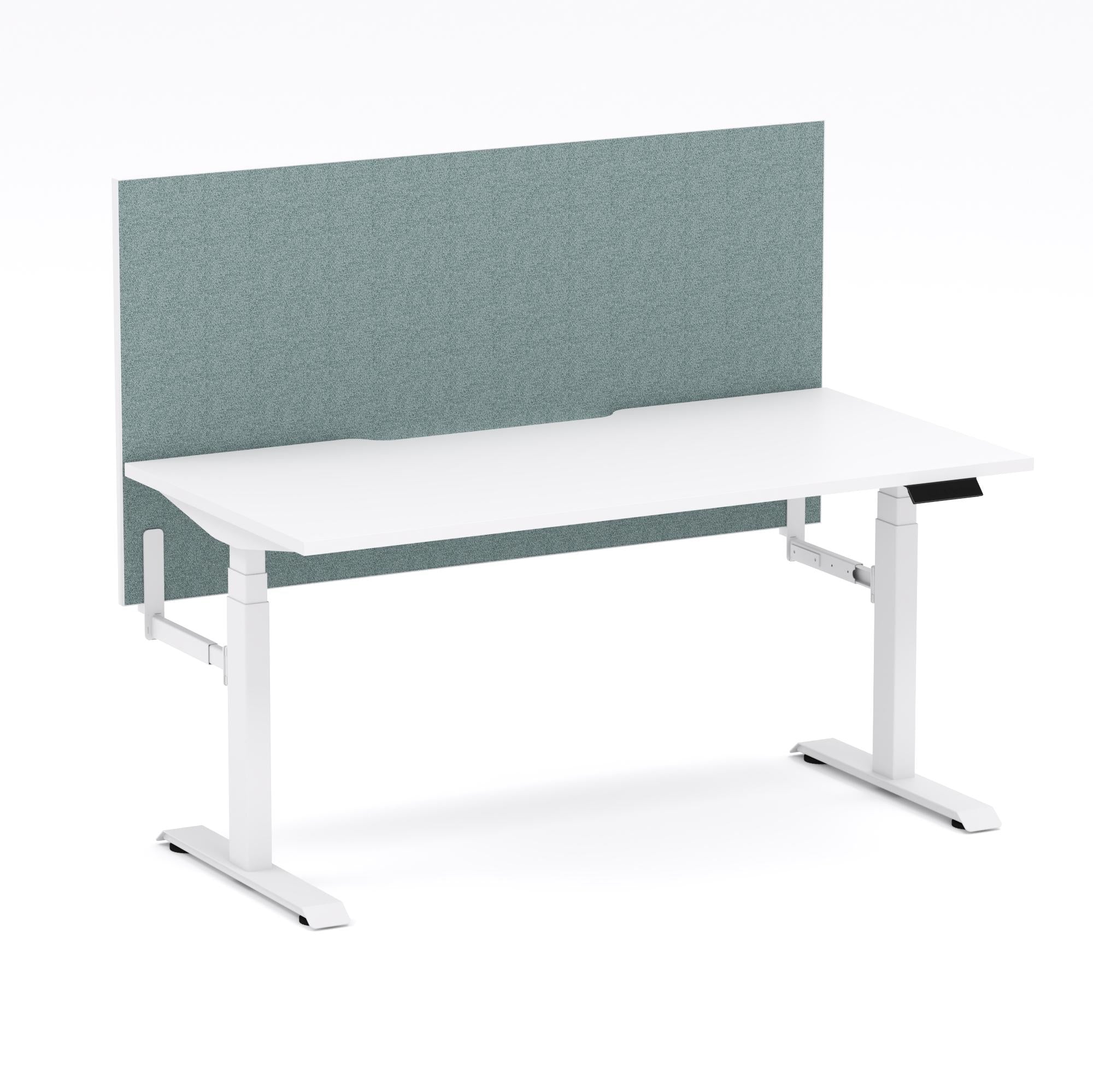 Montana Electric Standing Straight Workstation - With Sage Green Elite25 Screen (3 Stages)
