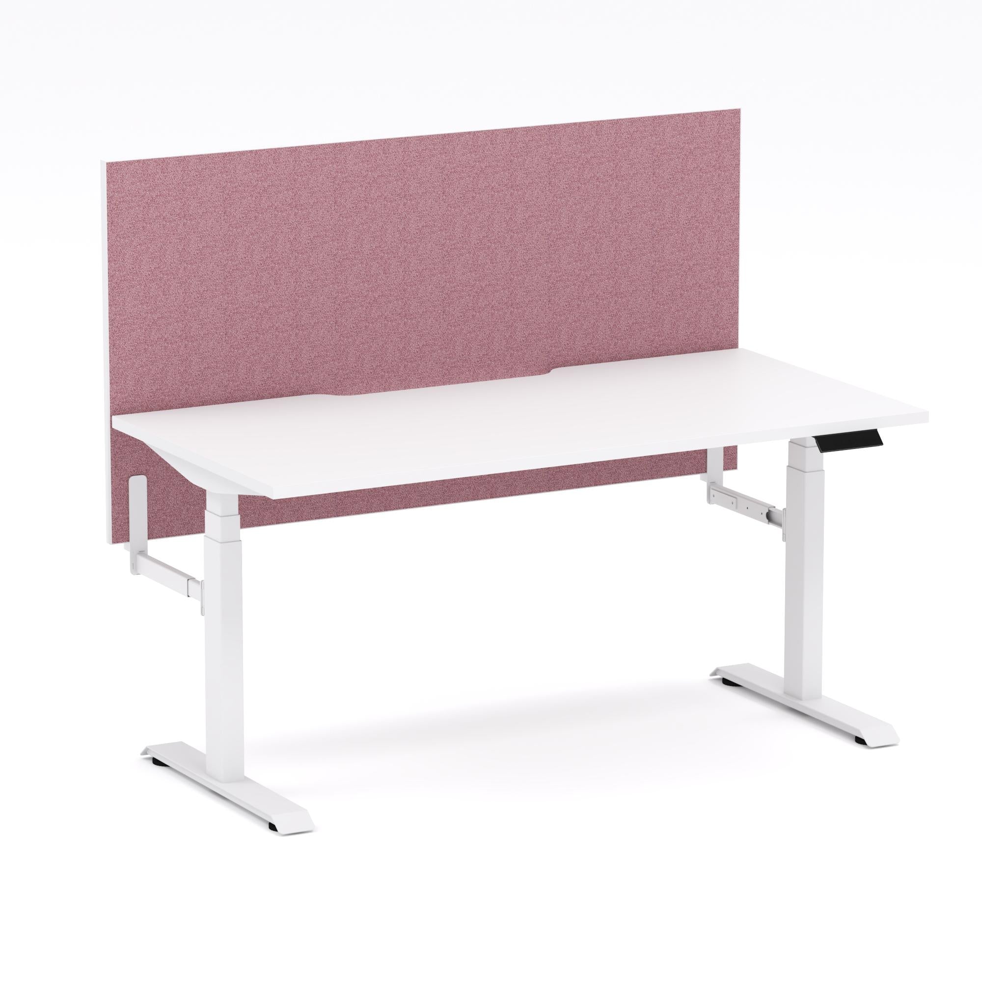 Montana Electric Standing Straight Workstation - With Soft Scarlet Elite25 Screen (3 Stages)