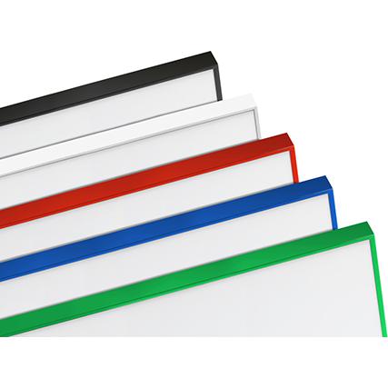 LX8 Slim Edge Porcelain Whiteboard - Coloured Edge