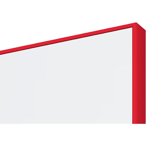 LX8 Slim Edge Porcelain Whiteboard - Coloured Edge