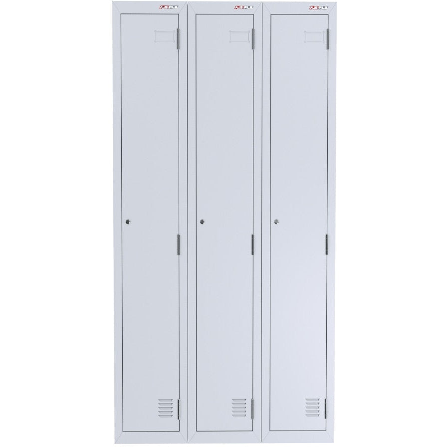 A-File 1 Tier Locker - Bank of 3 (3 Door Locker)