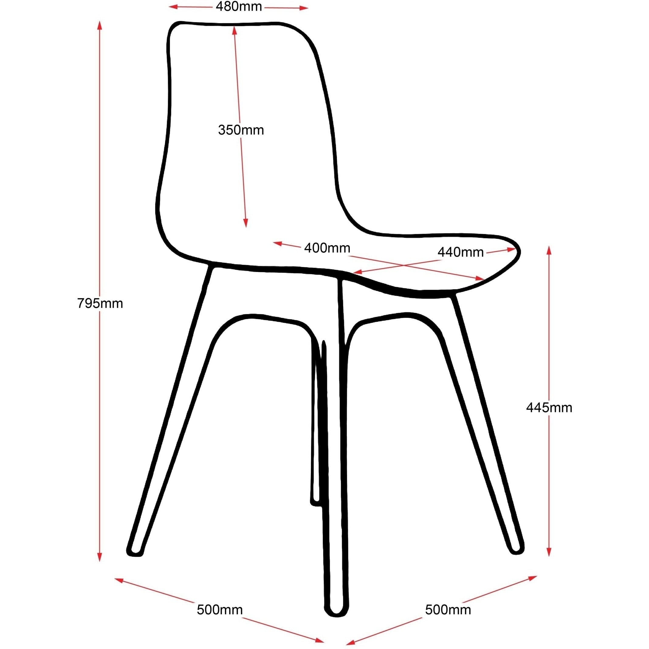 Lucid Chair - Plastic Base