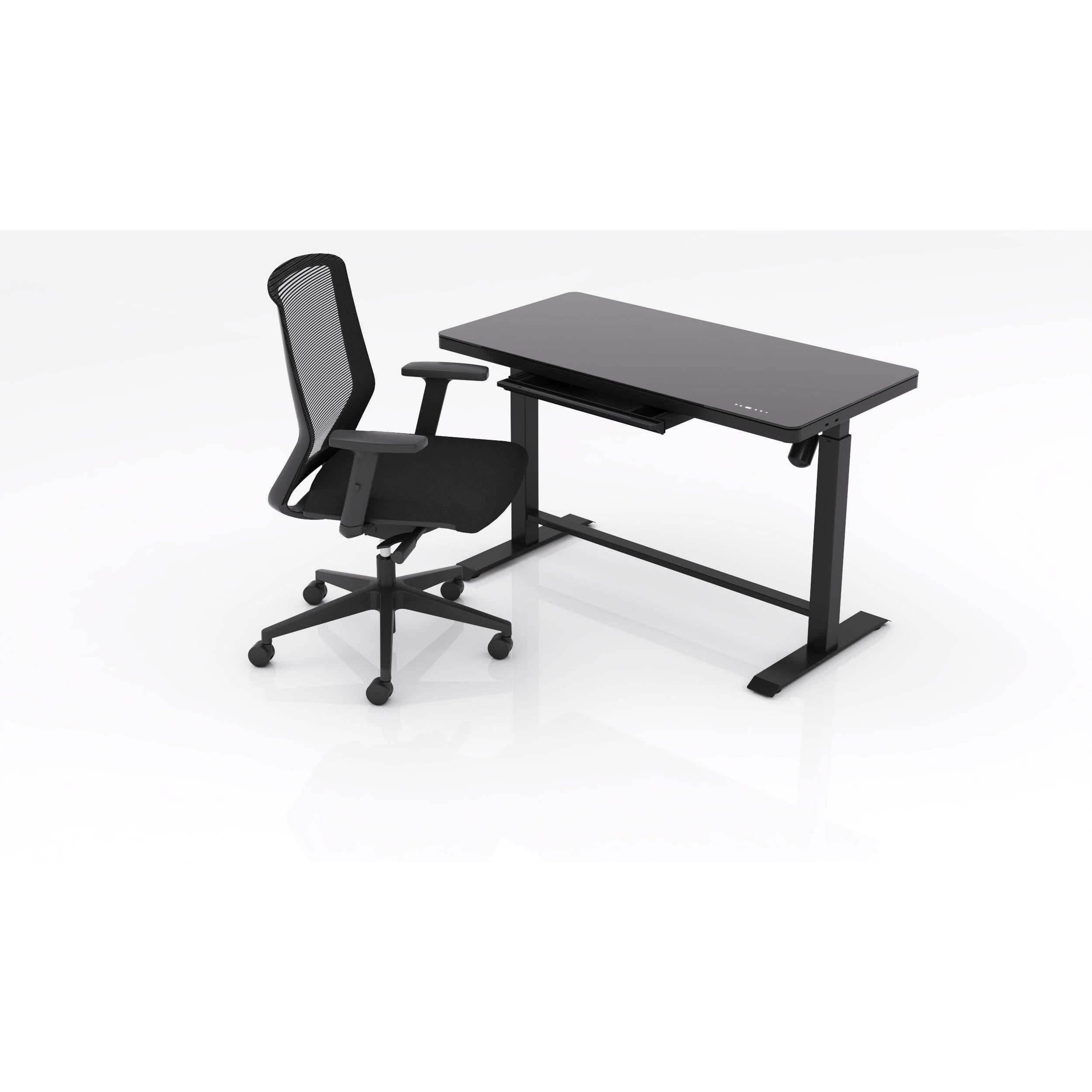 Luxe Electric Glass Desk